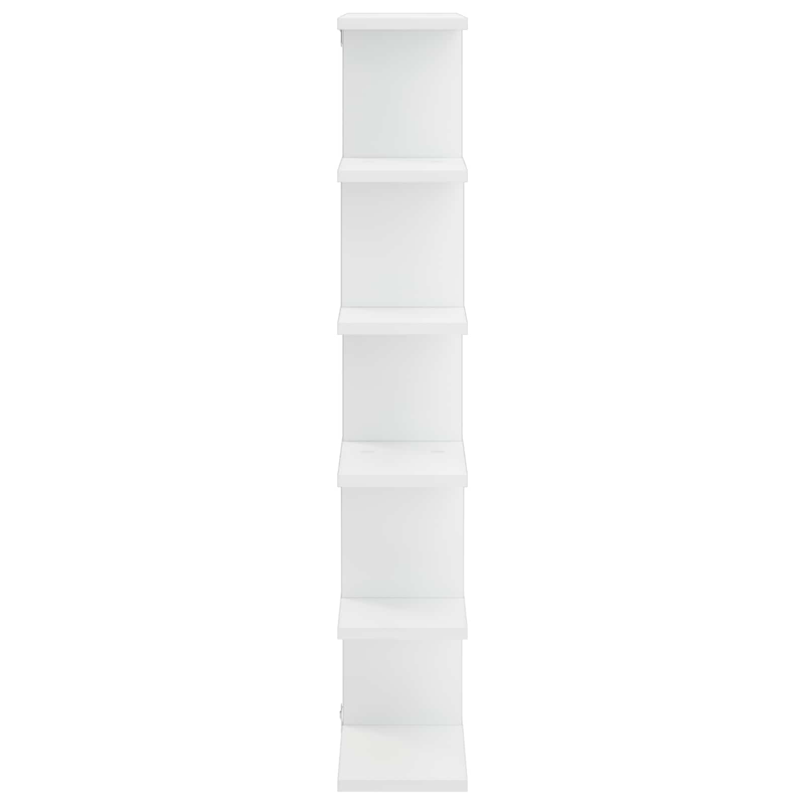 Stenska polica Bela 70 x 17 x 101 cm Predelan les