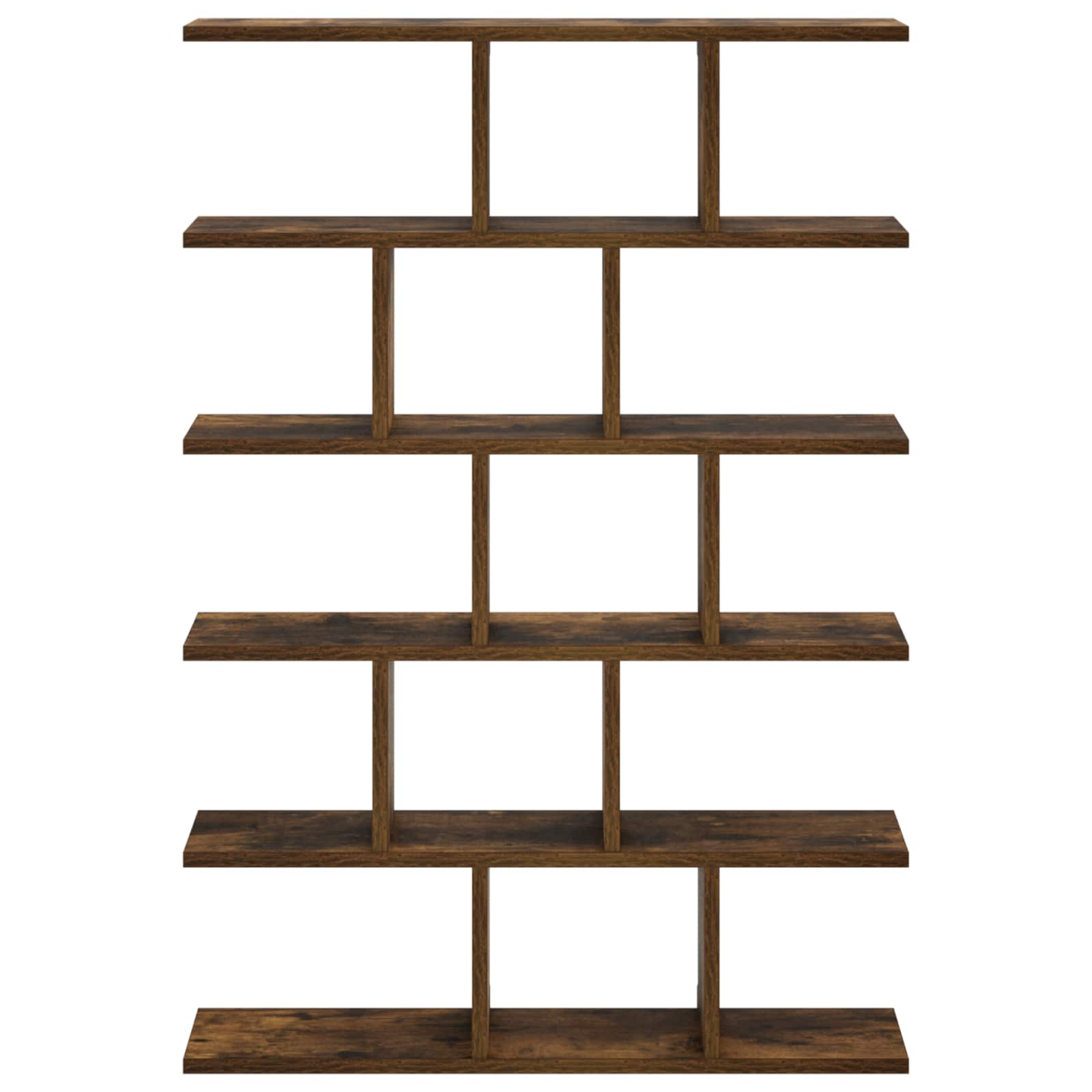 vidaXL - Wandplank - Gerookt - eiken - 70 - x - 17 - x - 101 - cm - Bewerkt - hout