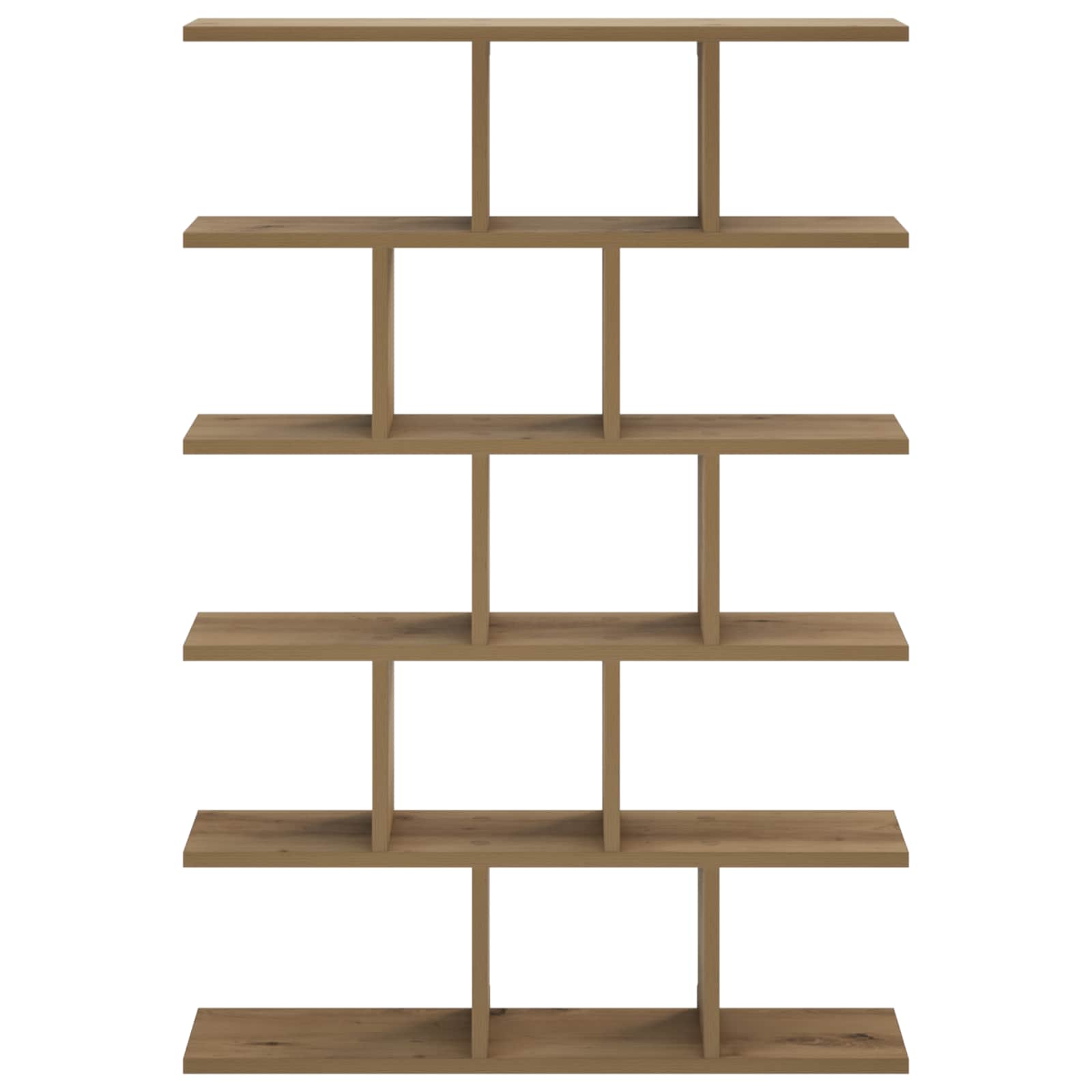 vidaXL - Wandplank - Artisanaal - eiken - 70 - x - 17 - x - 101 - cm - Bewerkt - hout