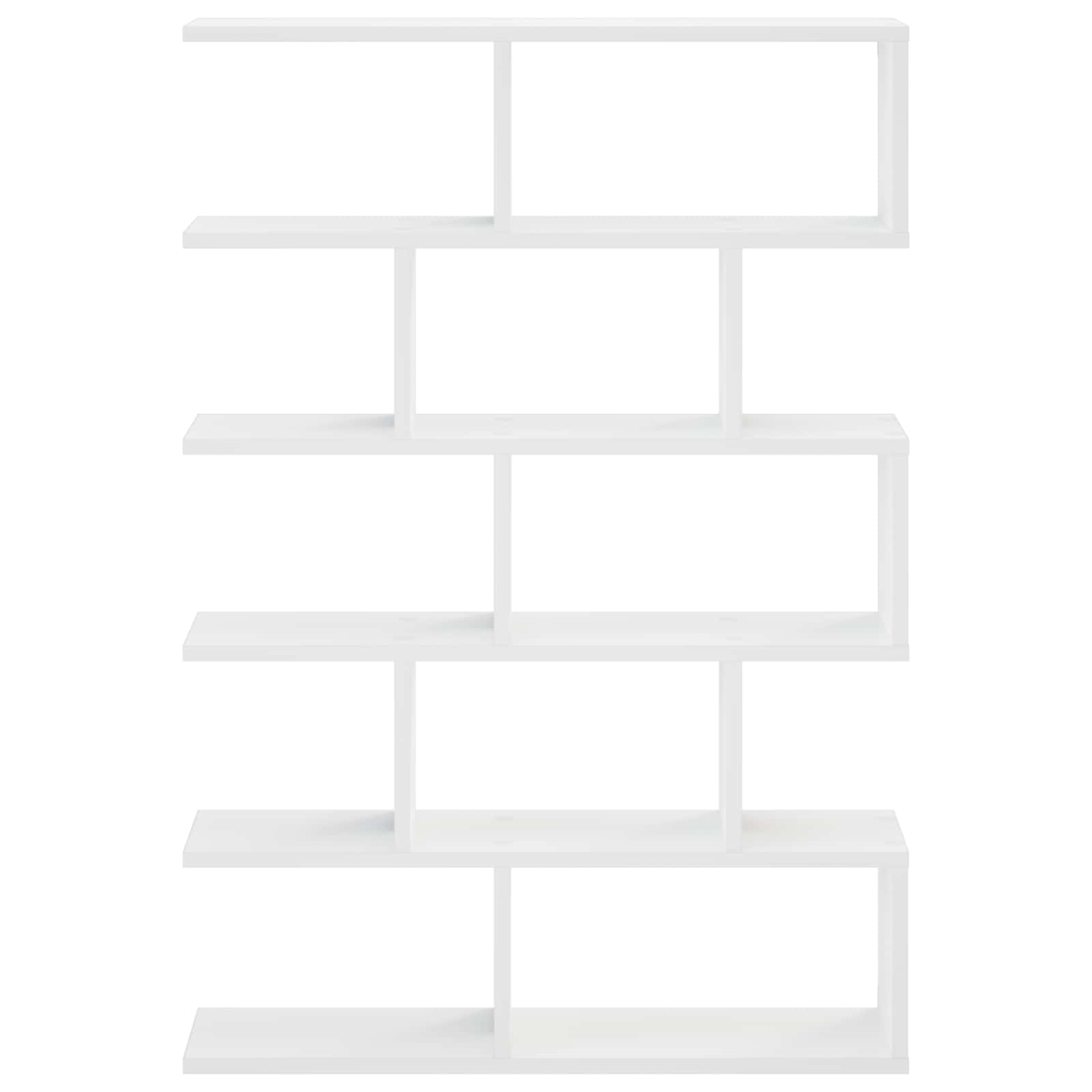 vidaXL - Wandplank - Wit - 70 - x - 17 - x - 101 - cm - Bewerkt - hout
