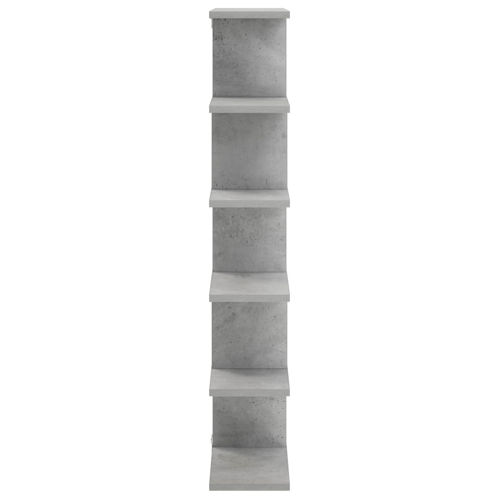Stenska polica Betonsko siva 70 x 17 x 101 cm Inženirski les
