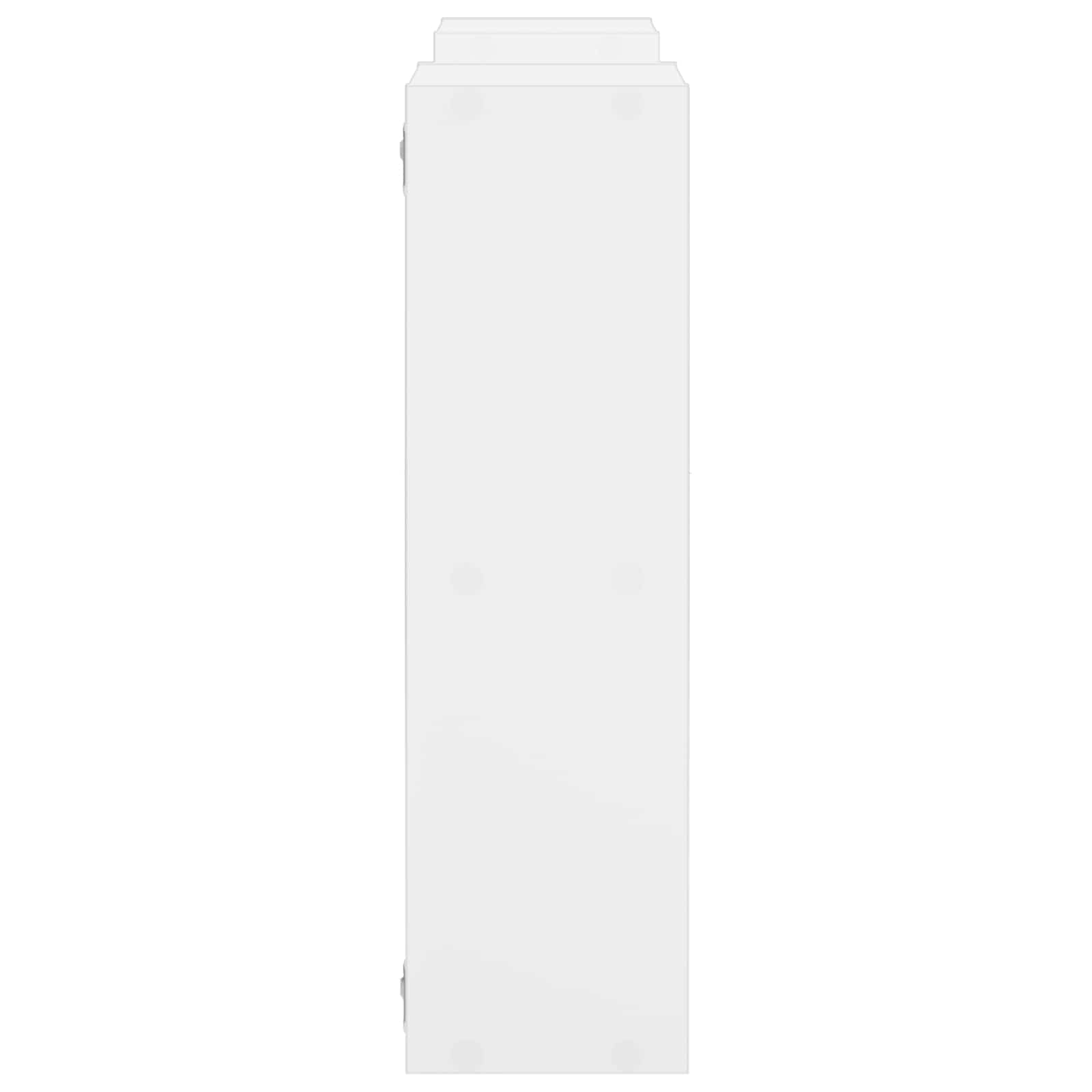 Stenska polica Bela 102 x 17 x 59 cm Inženirski les