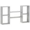 vidaXL Seinariiul Betoonhall 102 x 17 x 59 cm Tehispuit