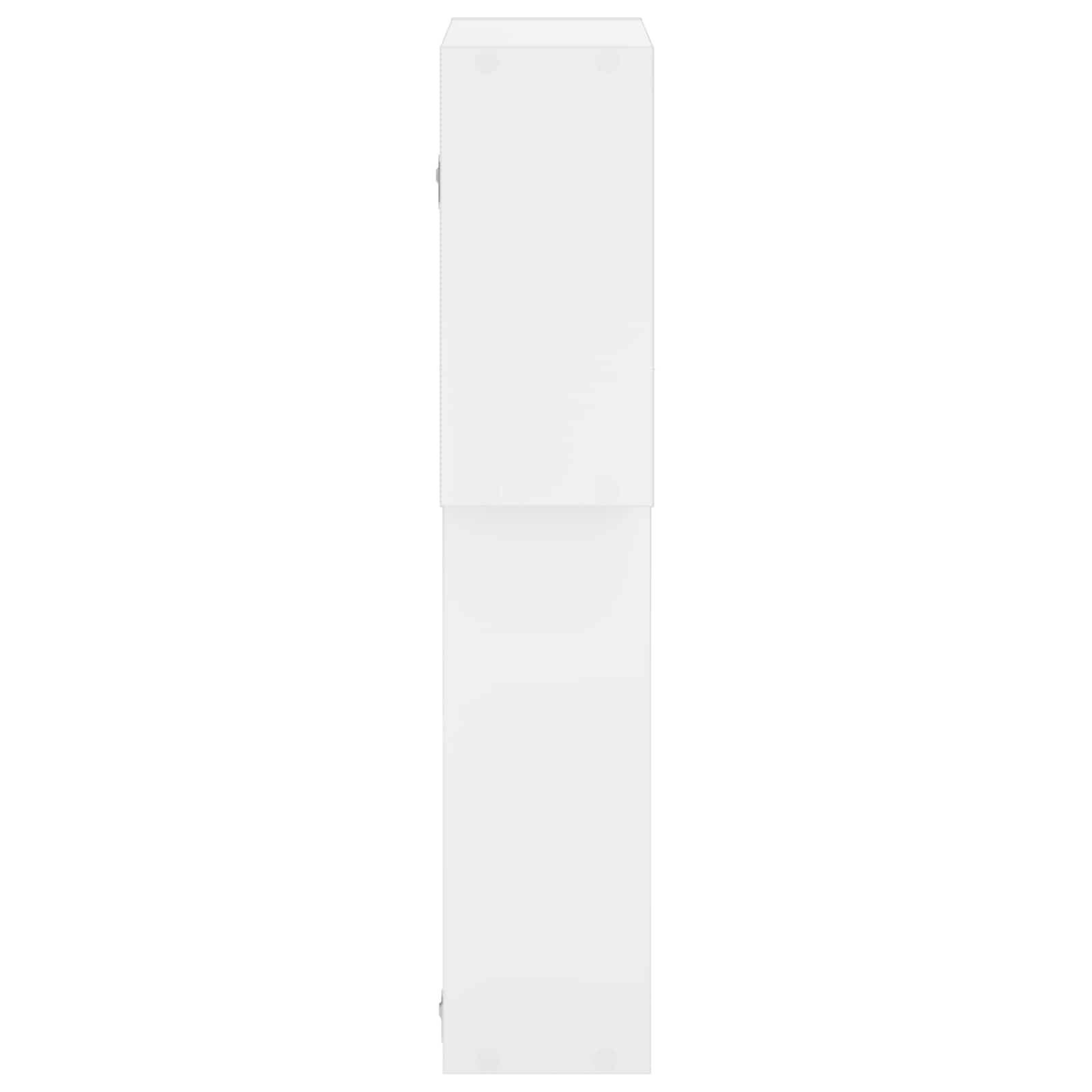 Stenska polica Bela 98 x 17 x 91 cm Obdelan les