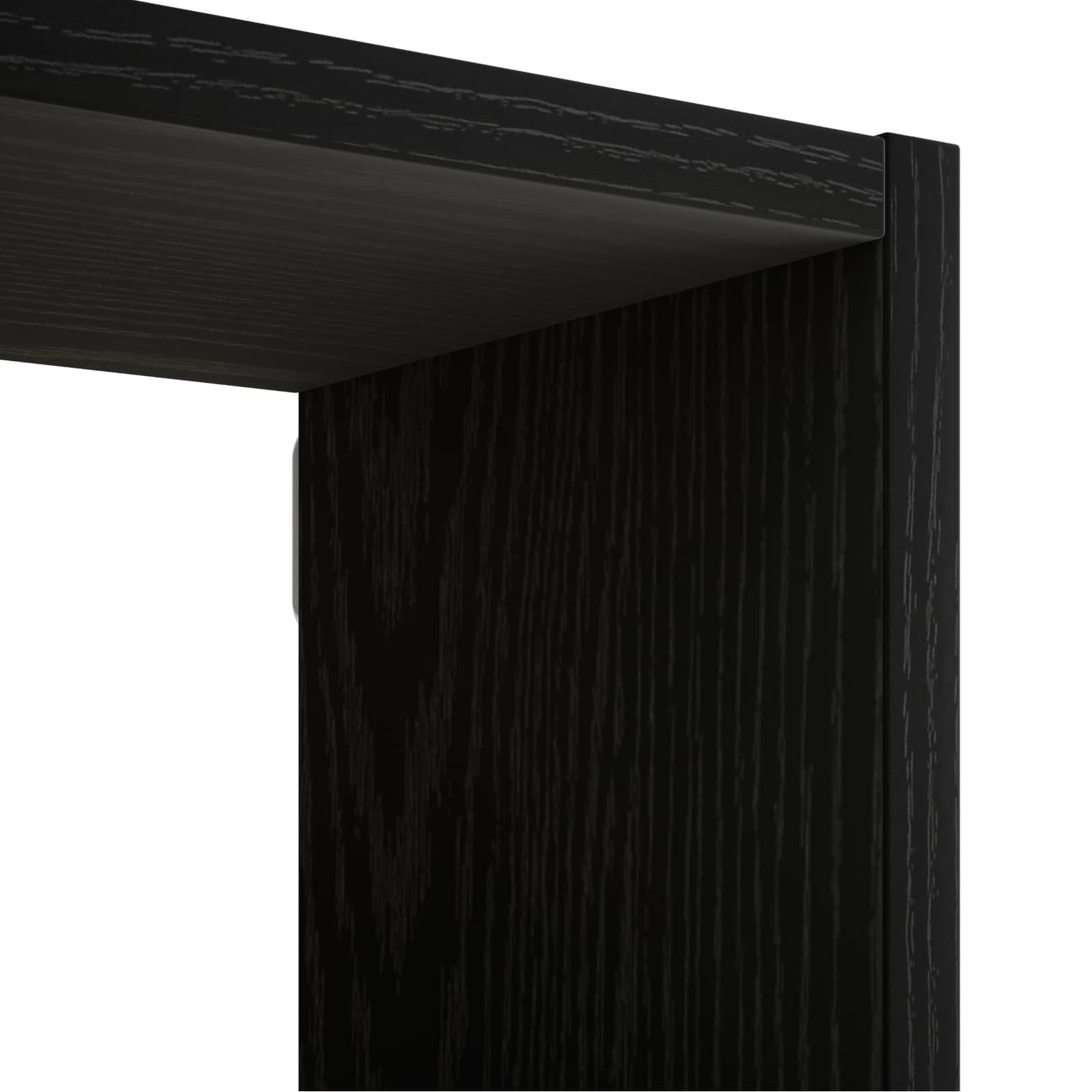 Stenska polica Črni hrast 98 x 17 x 91 cm Obdelan les