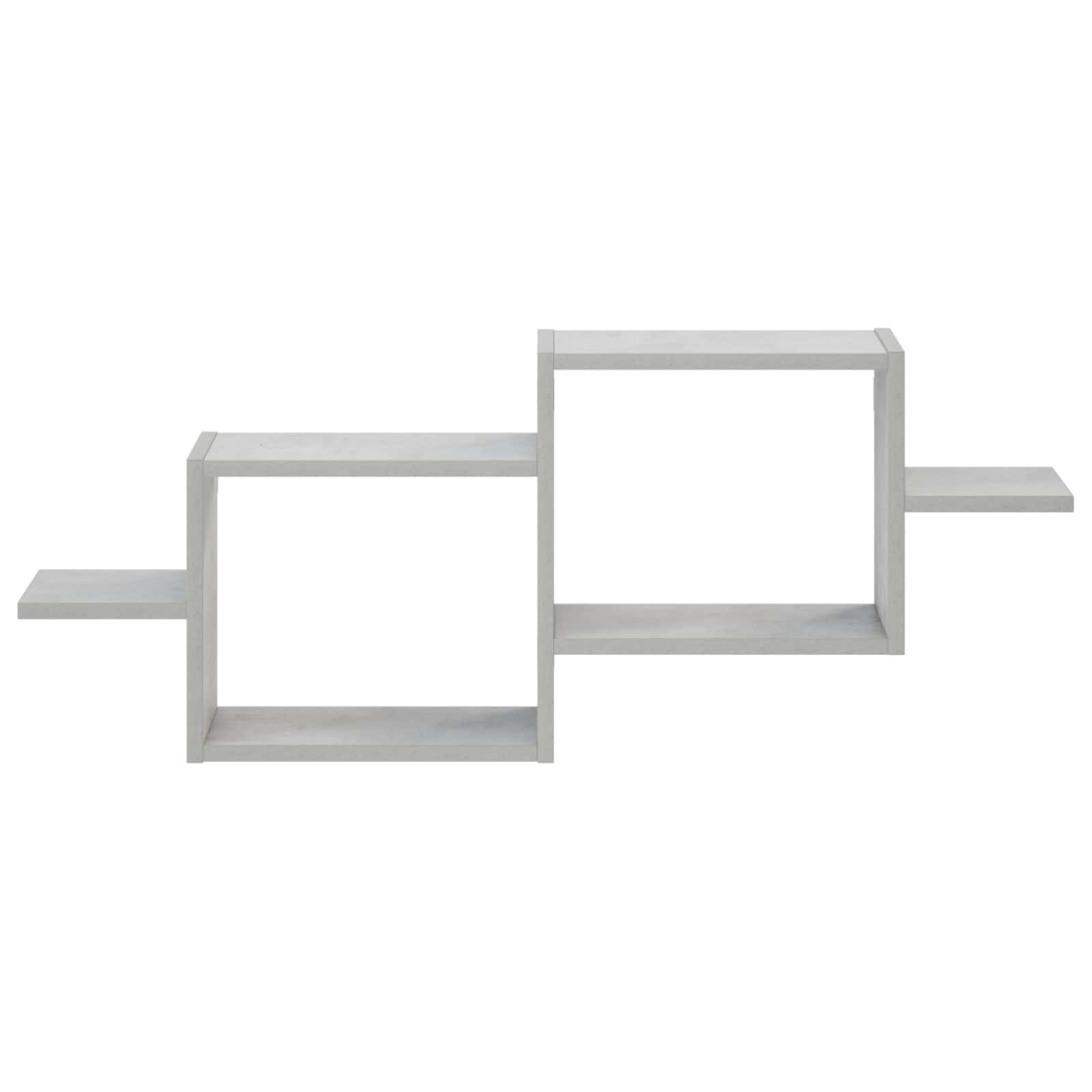 vidaXL - Wandplank - Betongrijs - 95 - x - 17 - x - 37 - cm - Bewerkt - hout