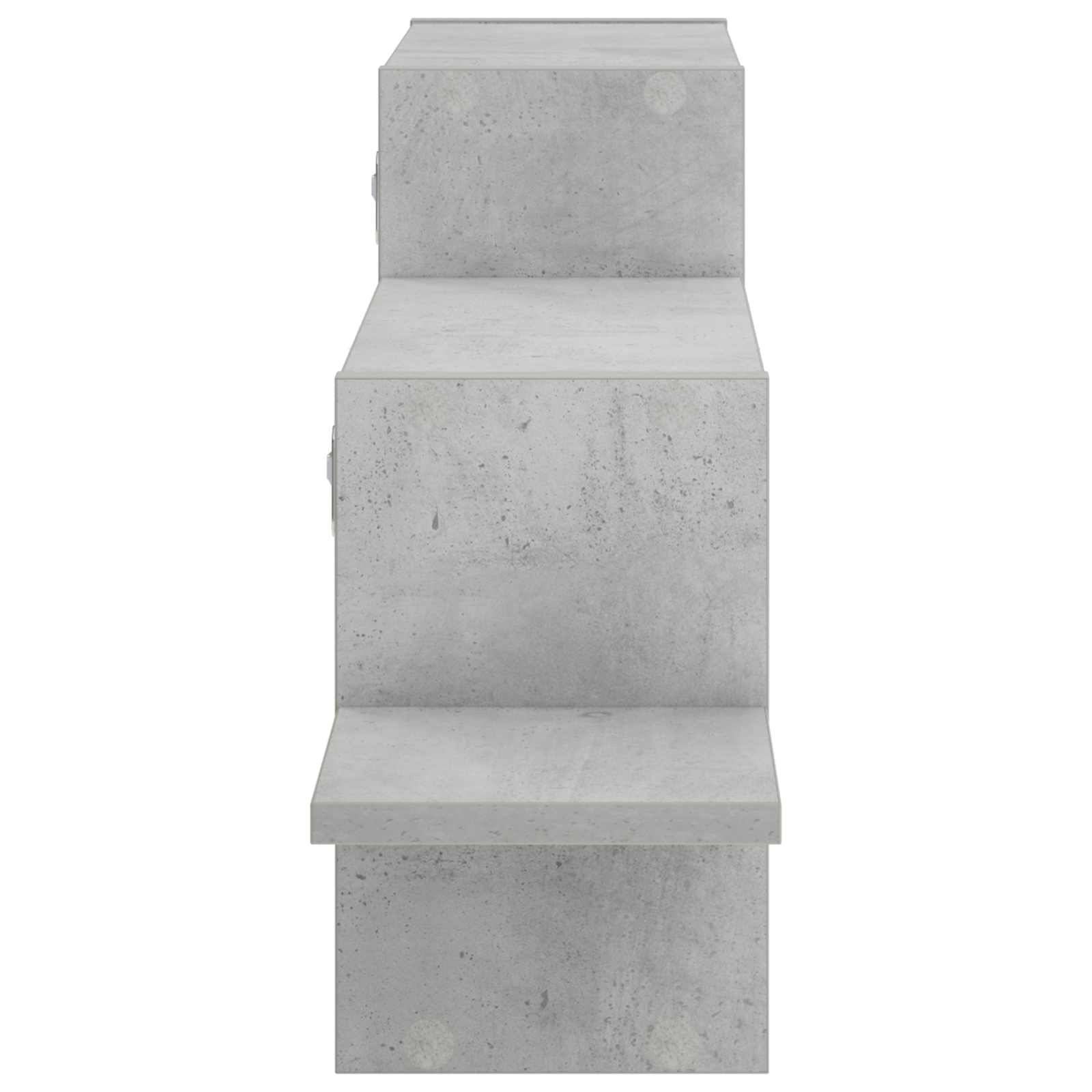 Stenska polica Betonsko siva 95 x 17 x 37 cm Inženirski les