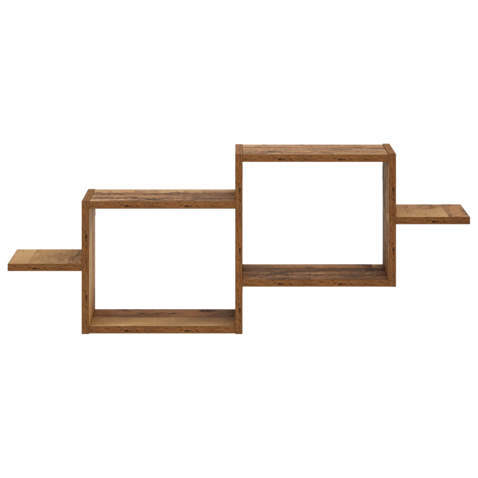 vidaXL - Wandplank - Oud - hout - 95 - x - 17 - x - 37 - cm - Bewerkt - hout