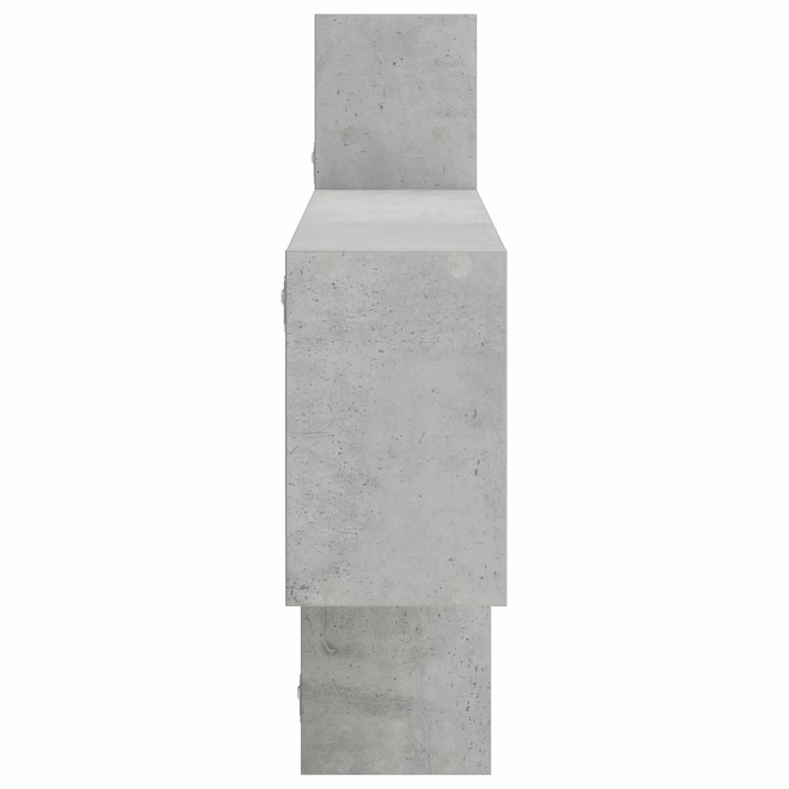 Stenska polica Betonsko siva 168,5 x 17 x 68 cm Inženirski les