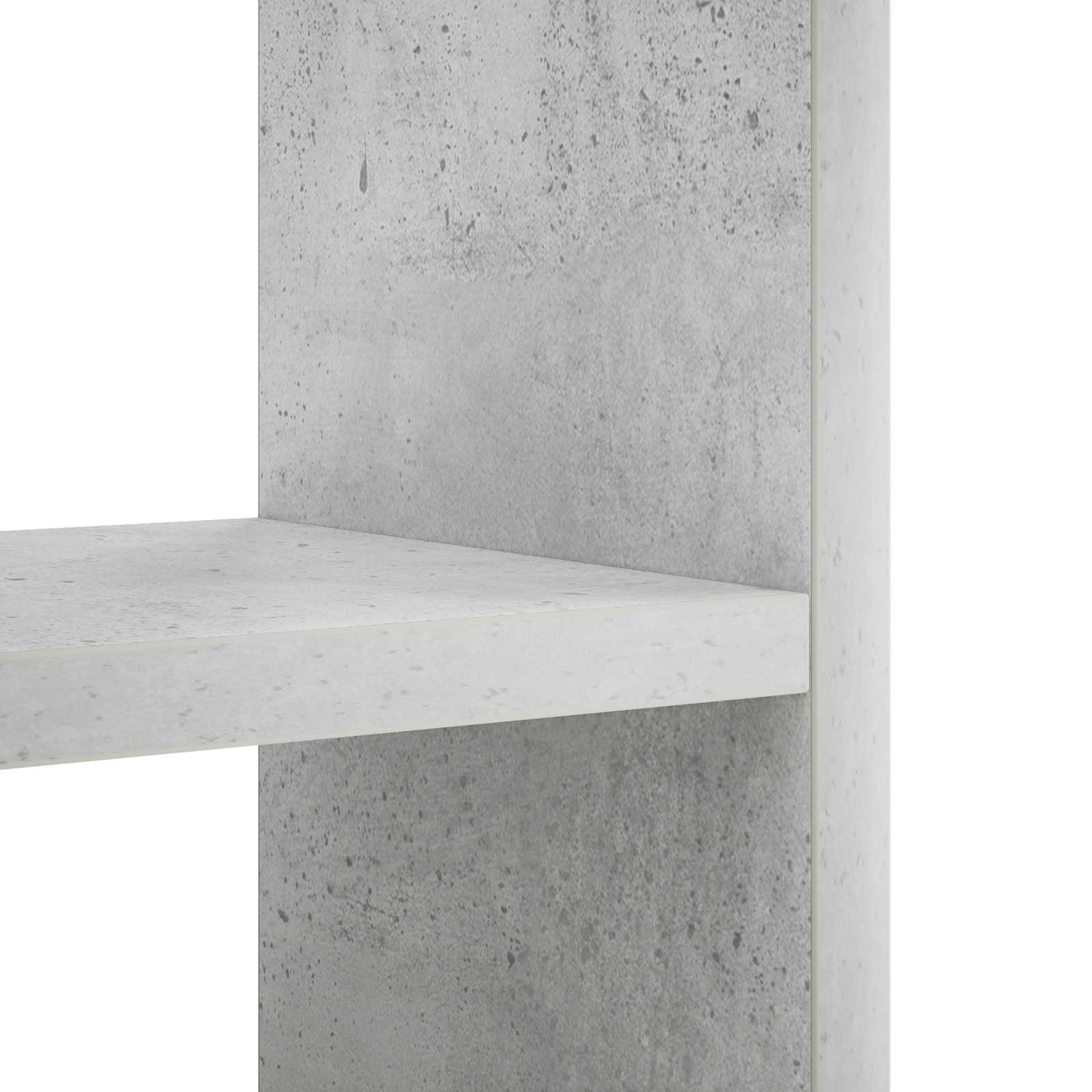 Stenska polica Betonsko siva 78,5 x 17 x 45 cm Inženirski les
