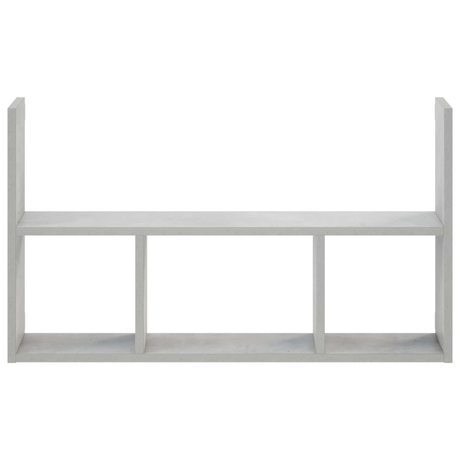 vidaXL - Wandplank - Betongrijs - 78,5 - x - 17 - x - 45 - cm - Bewerkt - hout