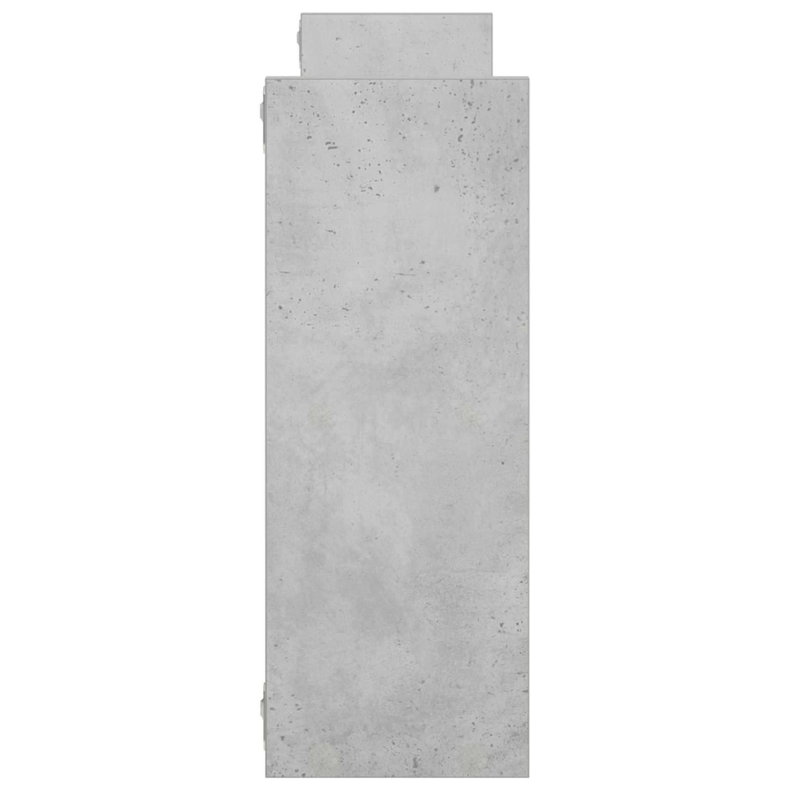 Stenska polica Betonsko siva 78,5 x 17 x 45 cm Inženirski les