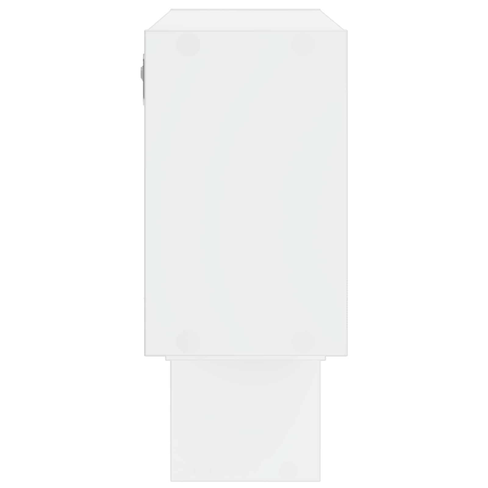 Stenska polica Bela 158 x 17 x 53 cm Obdelan les