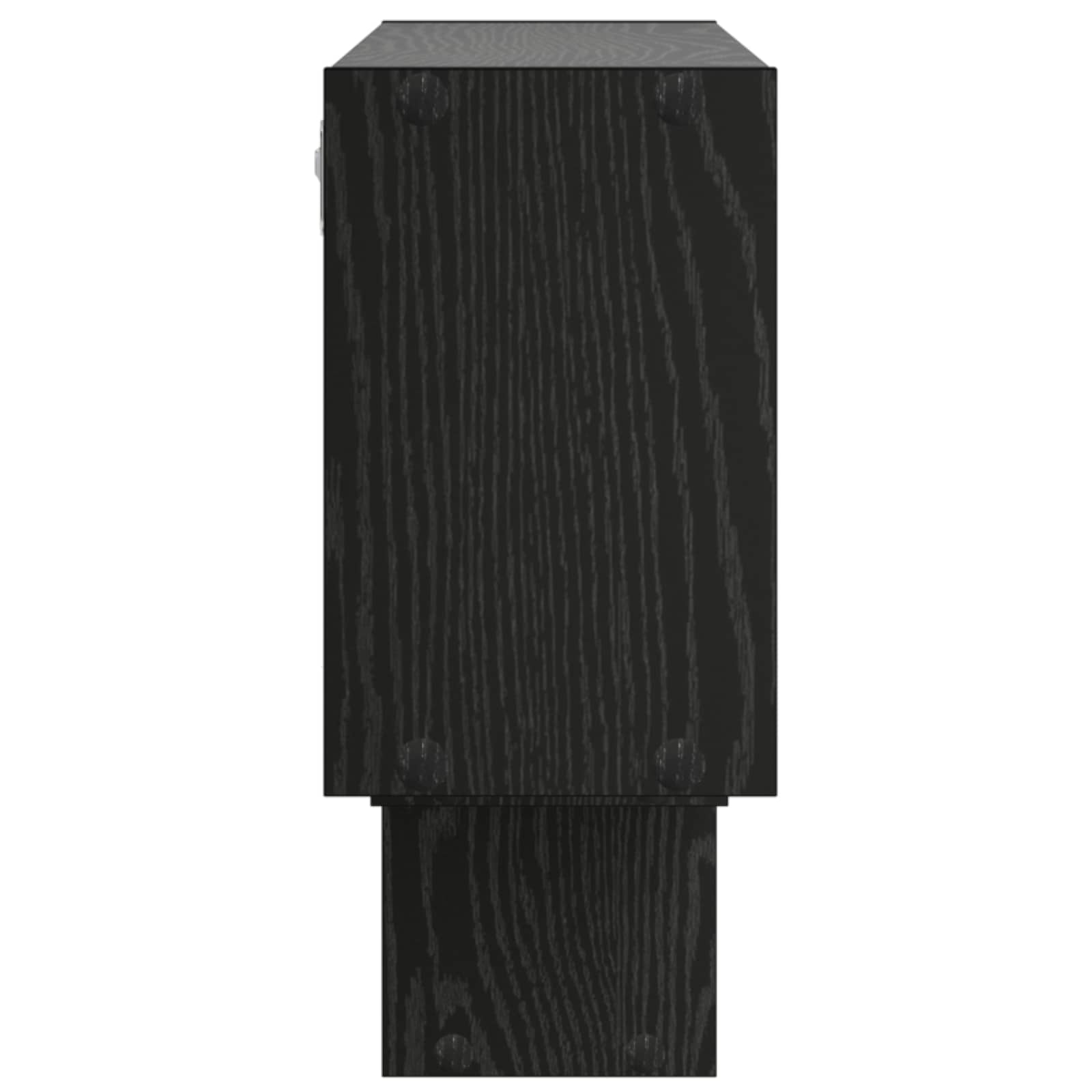 Stenska polica Črni hrast 158 x 17 x 53 cm Obdelan les
