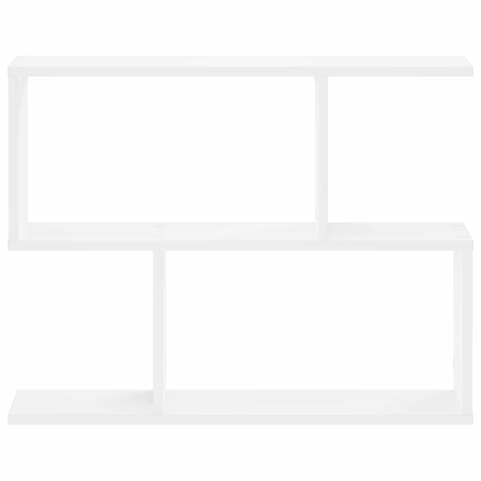 Stenska polica Bela 72 x 17 x 55.5 cm predelan les