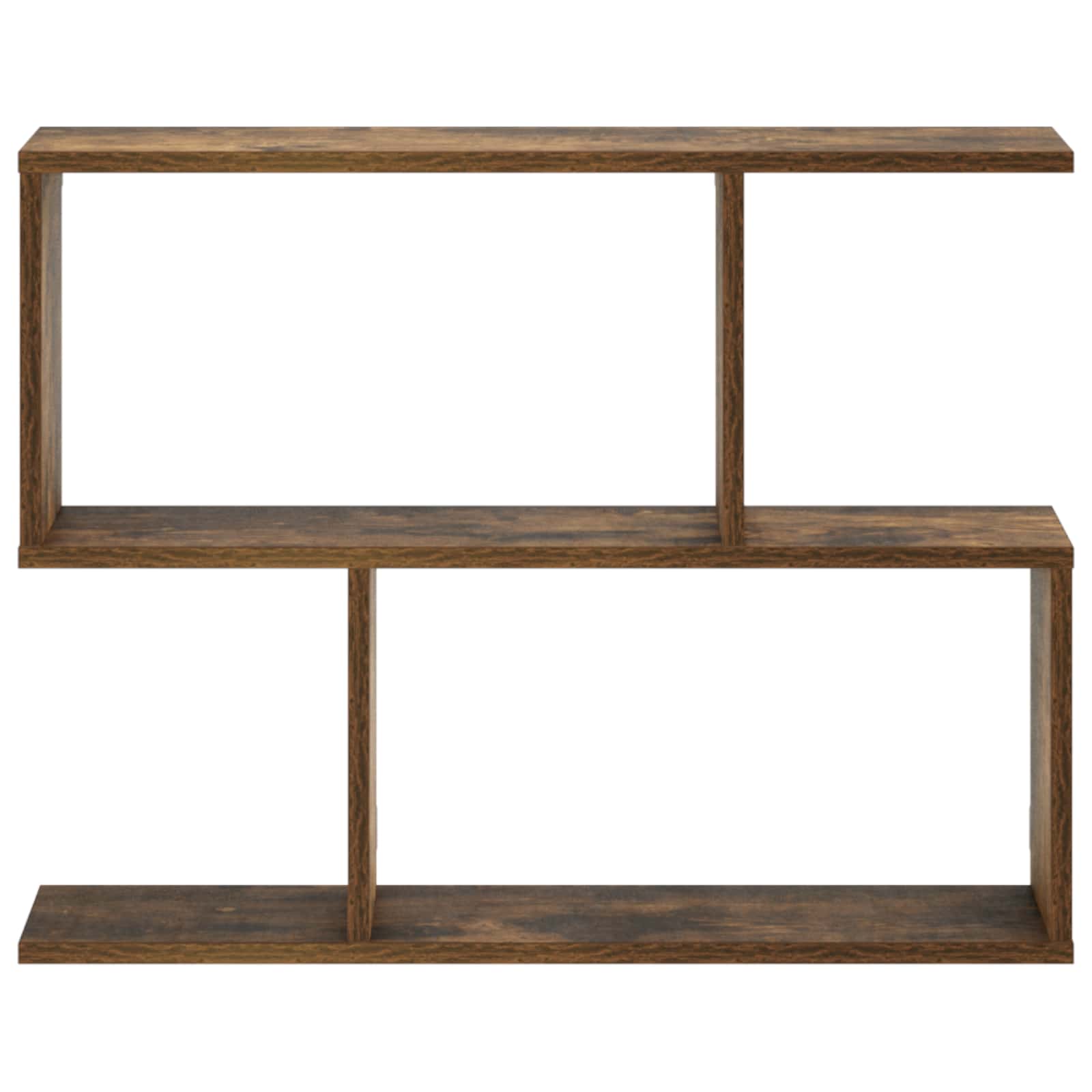 Stenska polica Dimljen hrast 72 x 17 x 55.5 cm predelan les
