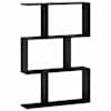 vidaXL Seinariiul Must tamm 72 x 17 x 105 cm Tehispuit