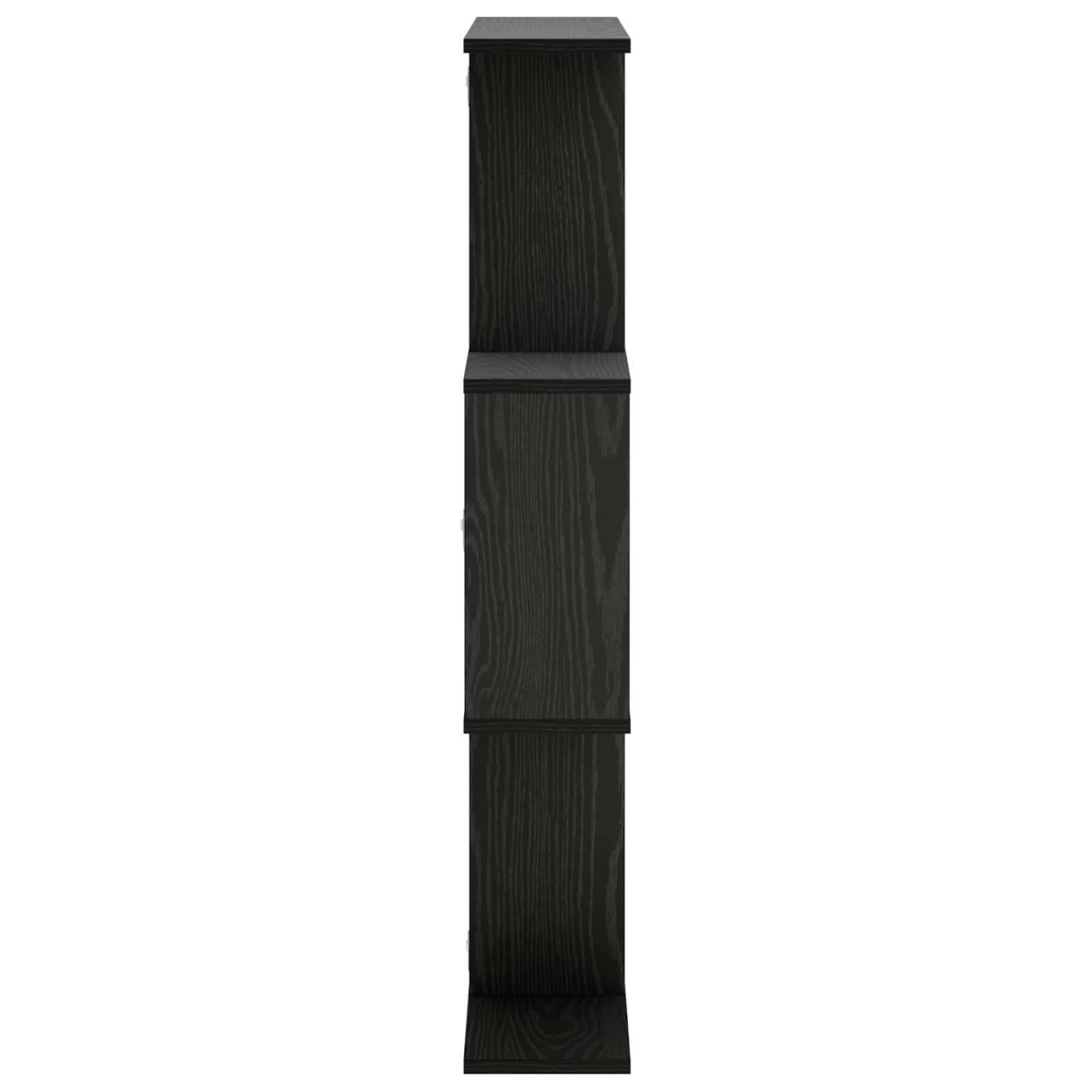 Stenska polica Črni hrast 72 x 17 x 105 cm predelan les