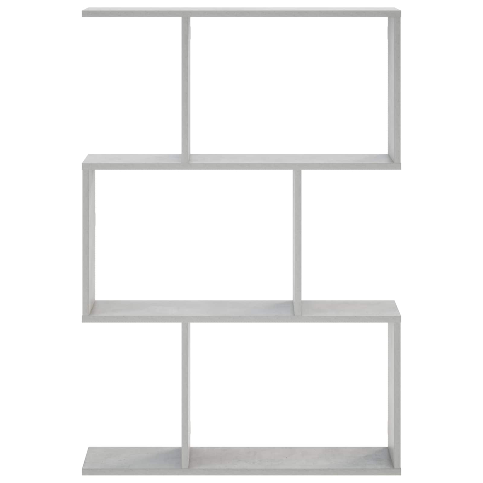vidaXL - Wandplank - Betongrijs - 72 - x - 17 - x - 105 - cm - Bewerkt - hout