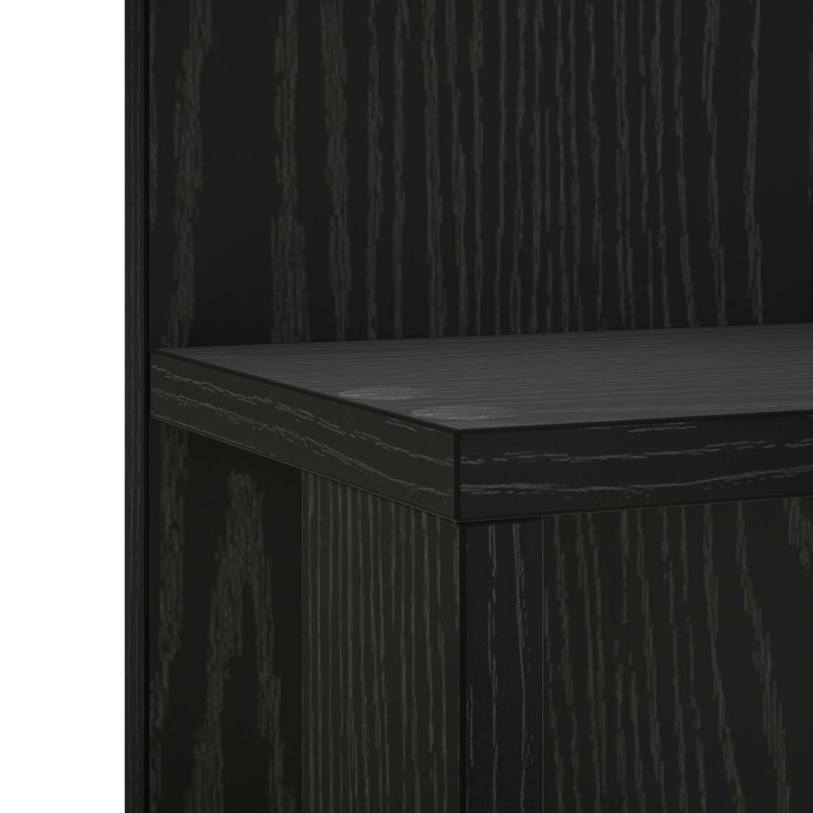 Stenska polica Črni hrast 59 x 17 x 63 cm Inženirski les