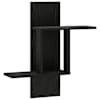 vidaXL Seinariiul Must tamm 59 x 17 x 63 cm Tehispuit