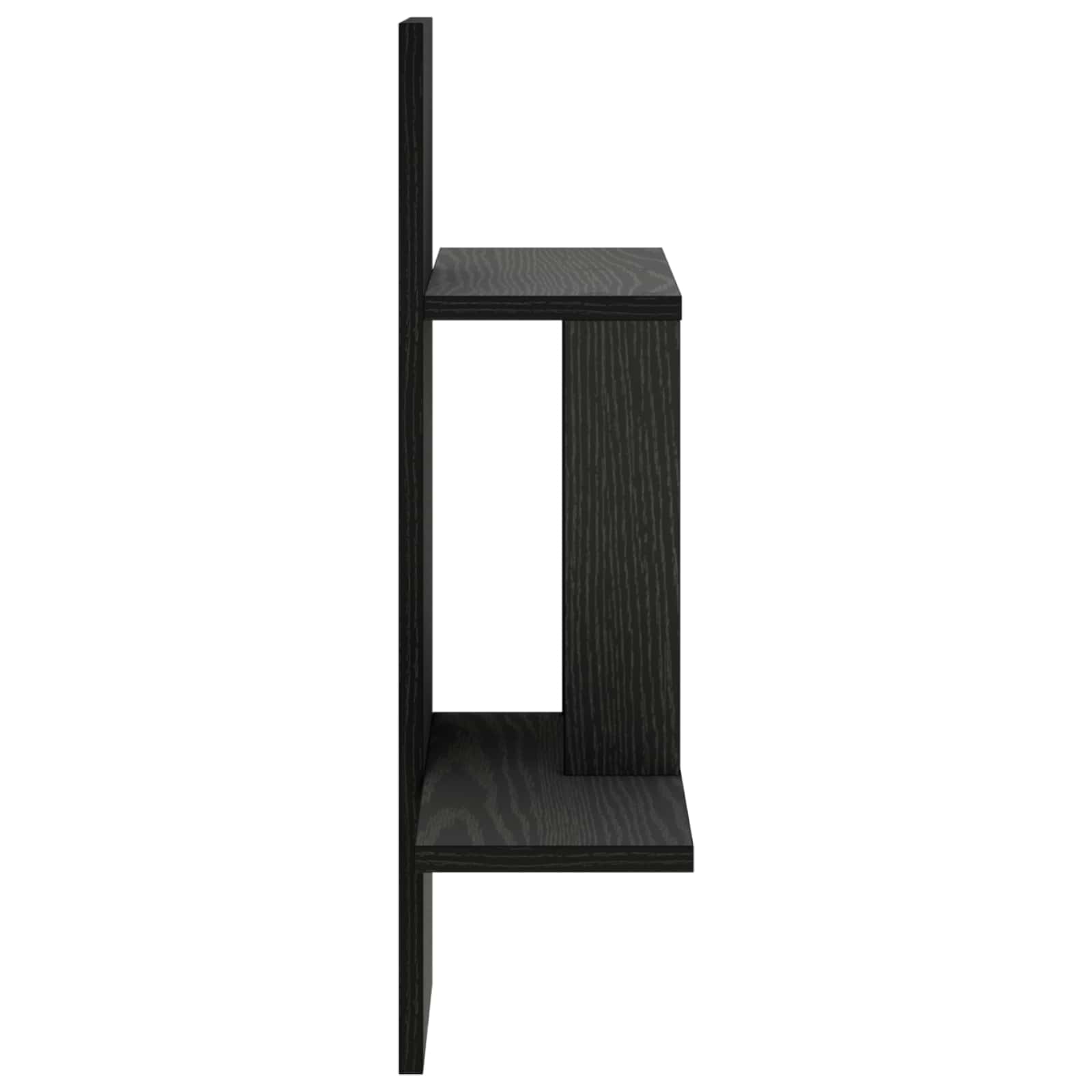 Stenska polica Črni hrast 59 x 17 x 63 cm Inženirski les