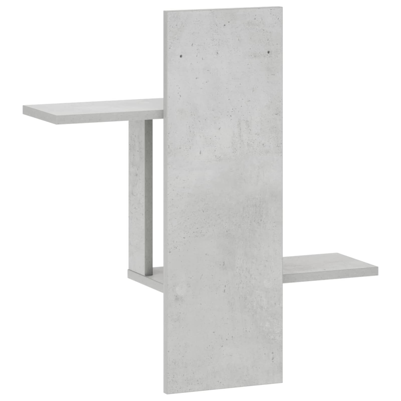 Stenska polica Betonsko siva 59 x 17 x 63 cm Inženirski les