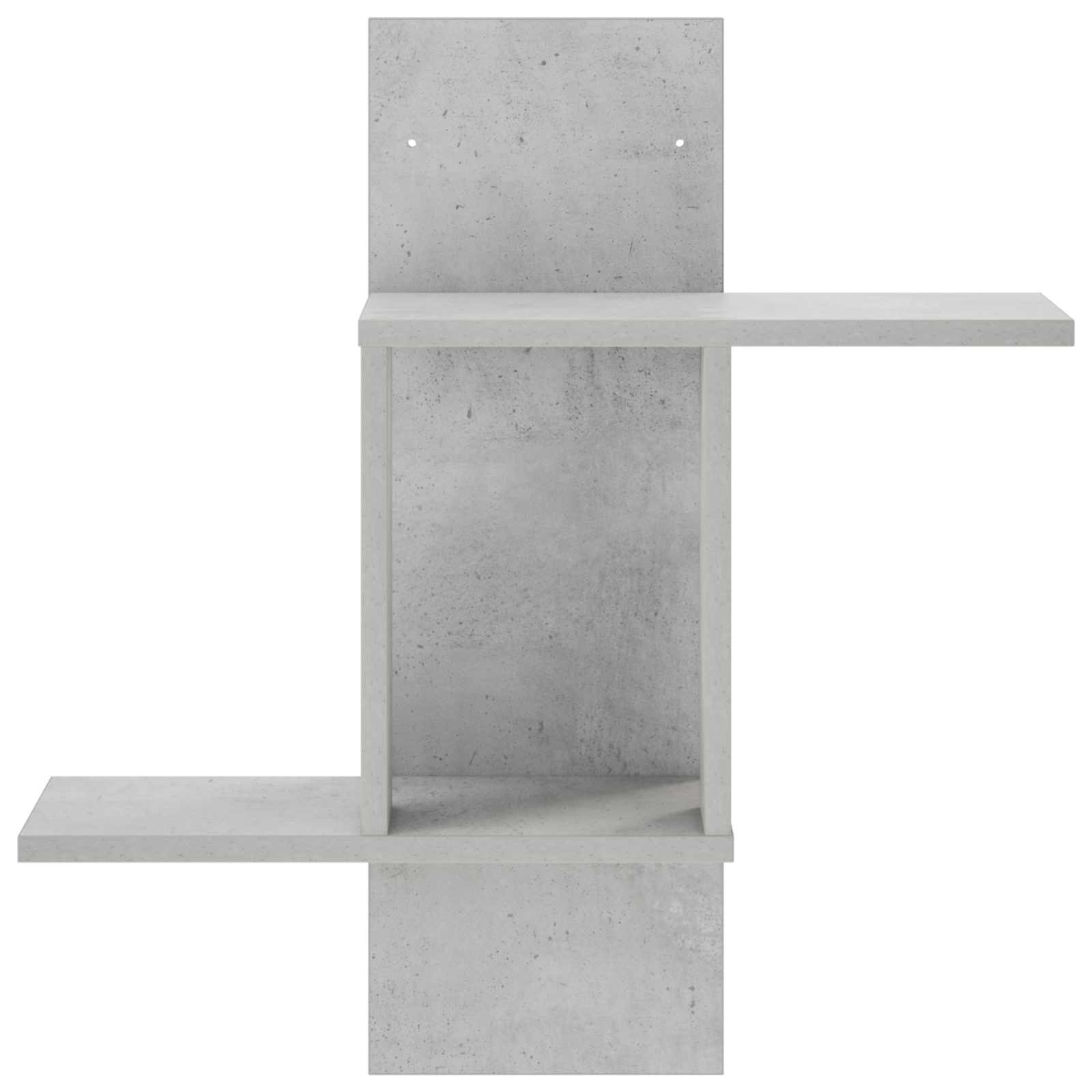 vidaXL - Wandplank - Betongrijs - 59 - x - 17 - x - 63 - cm - Bewerkt - hout