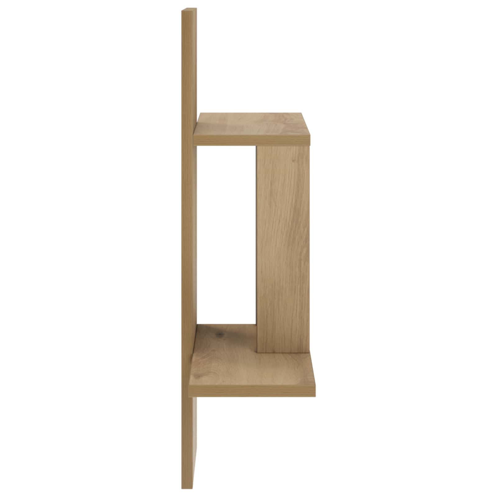 Stenska polica Artisan hrast 59 x 17 x 63 cm Inženirski les