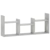 vidaXL Seinariiul Betoonhall 97.5 x 17 x 40 cm Tehispuit