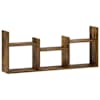 vidaXL Seinariiul Suitsutatud tamm 97.5 x 17 x 40 cm Tehispuit