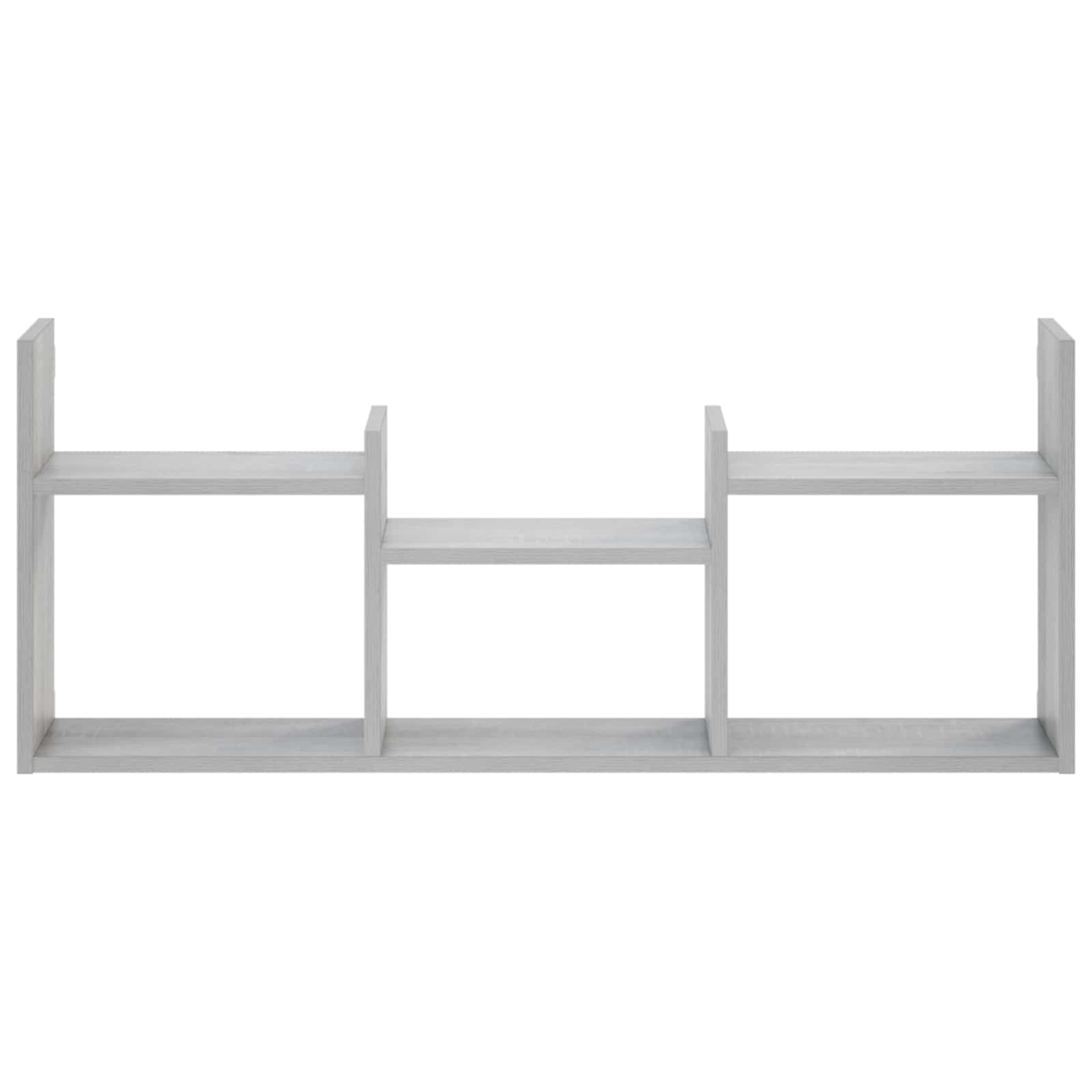 vidaXL - Wandplank - Grijs - Sonoma - 97,5 - x - 17 - x - 40 - cm - Bewerkt - hout