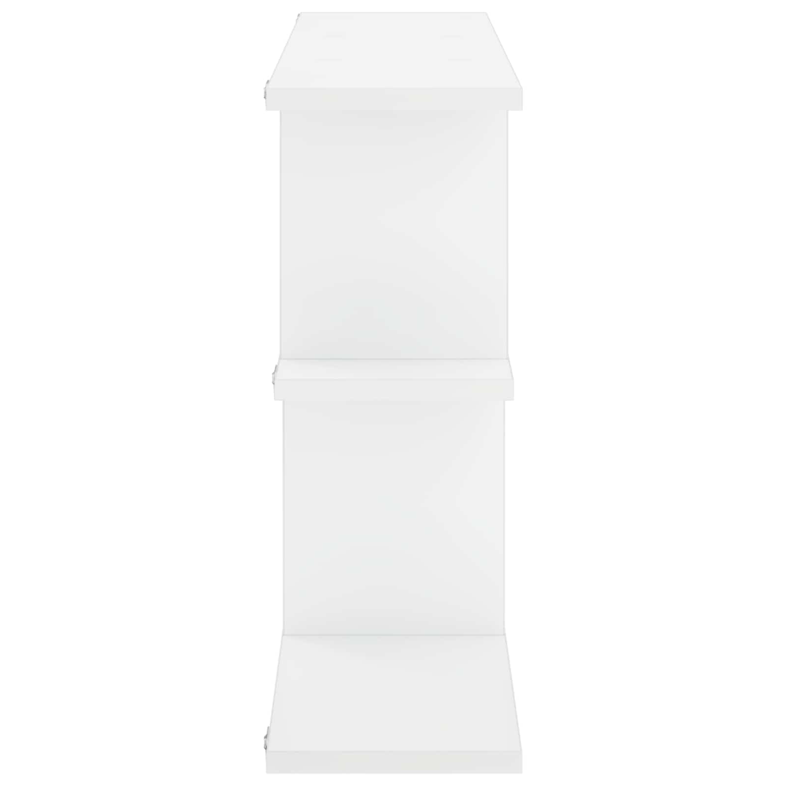 Stenska polica Bela 100 x 17 x 45,5 cm Inženirski les