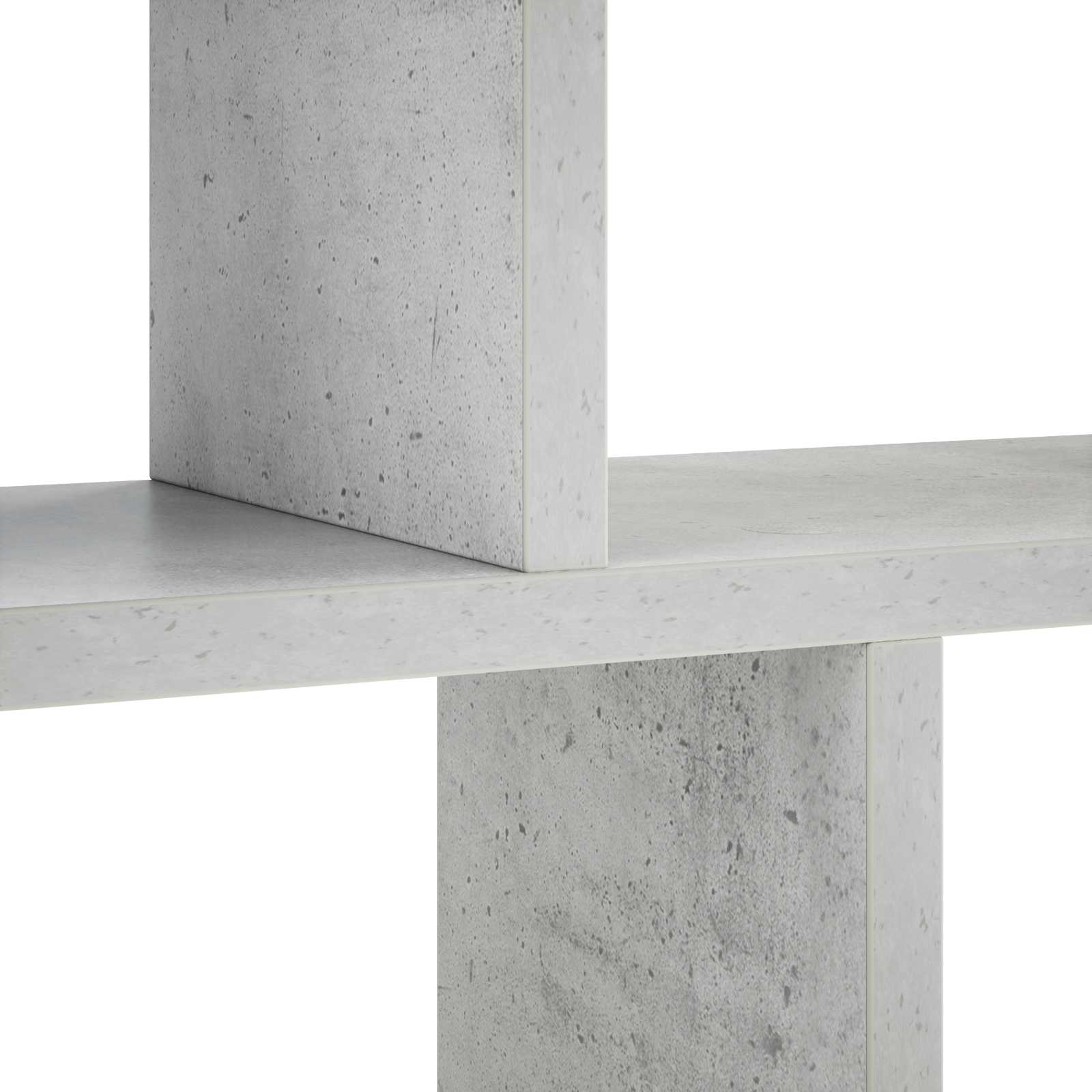Stenska polica Betonsko siva 100 x 17 x 45,5 cm Inženirski les