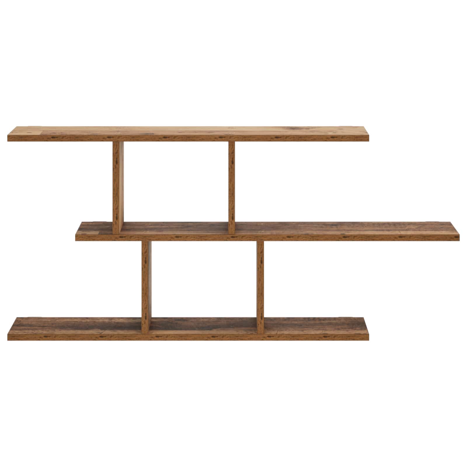 vidaXL - Wandplank - Oud - hout - 100 - x - 17 - x - 45,5 - cm - Bewerkt - hout