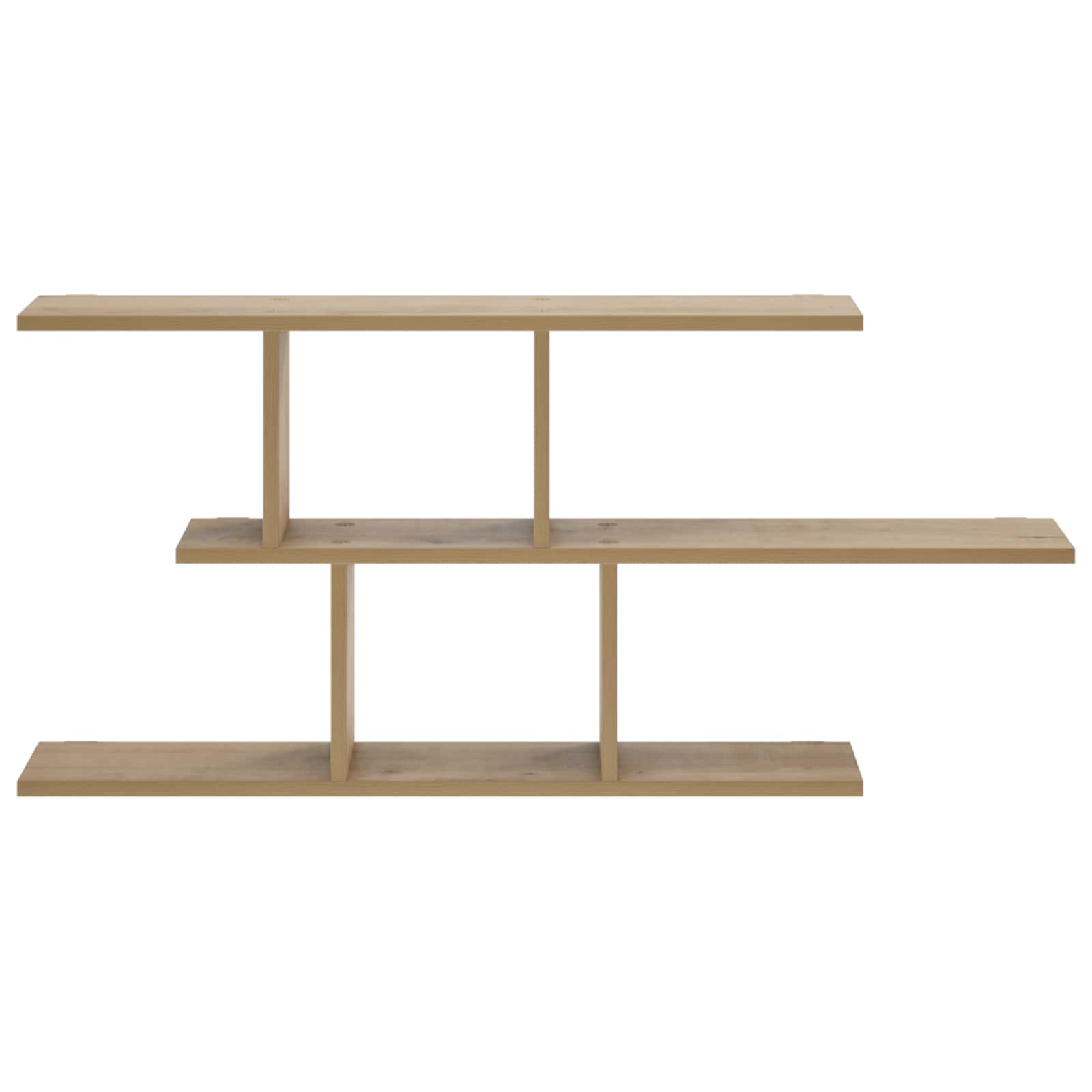 vidaXL - Wandplank - Artisanaal - eiken - 100 - x - 17 - x - 45,5 - cm - Bewerkt - hout