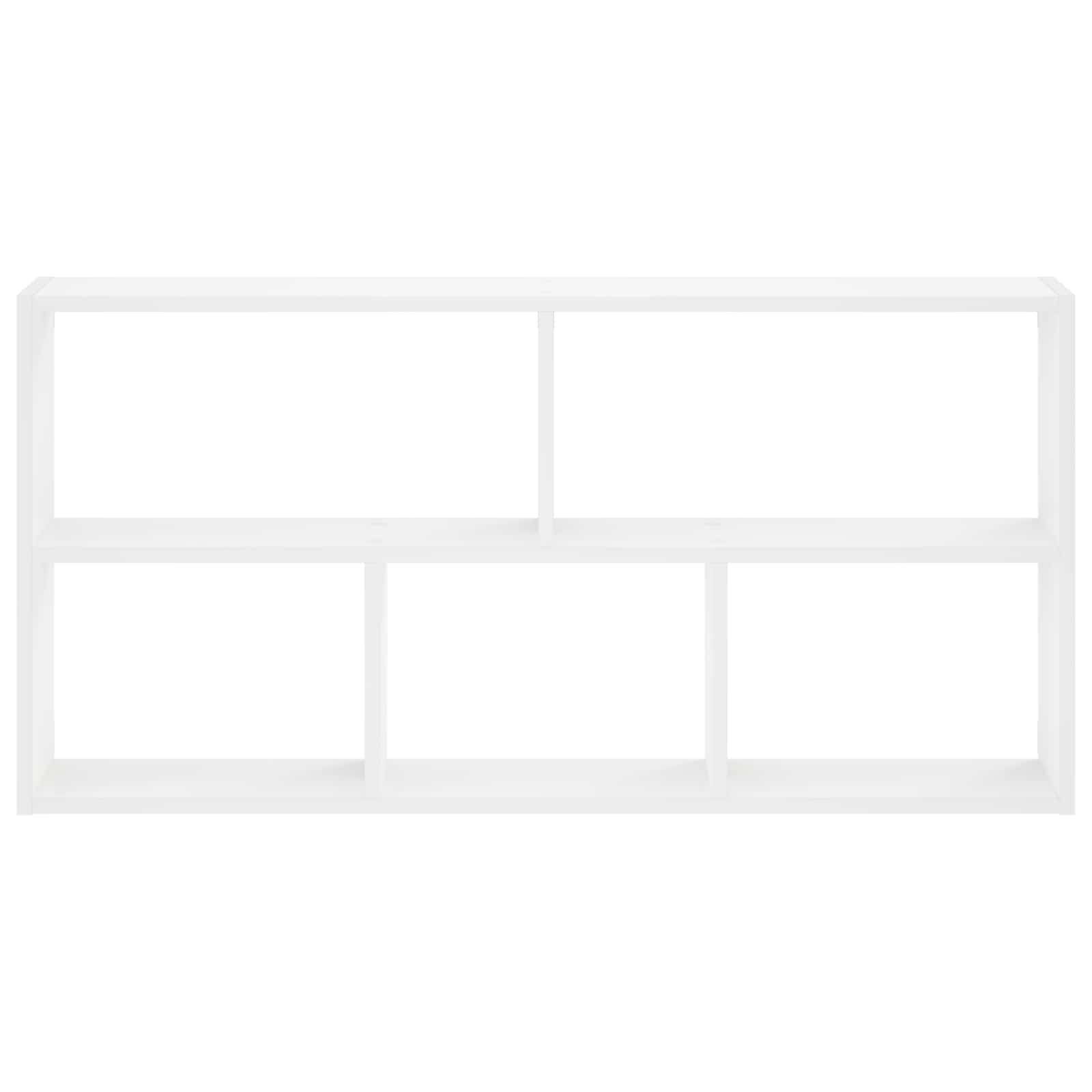 vidaXL - Wandplank - Wit - 102 - x - 17 - x - 50 - cm - Bewerkt - hout