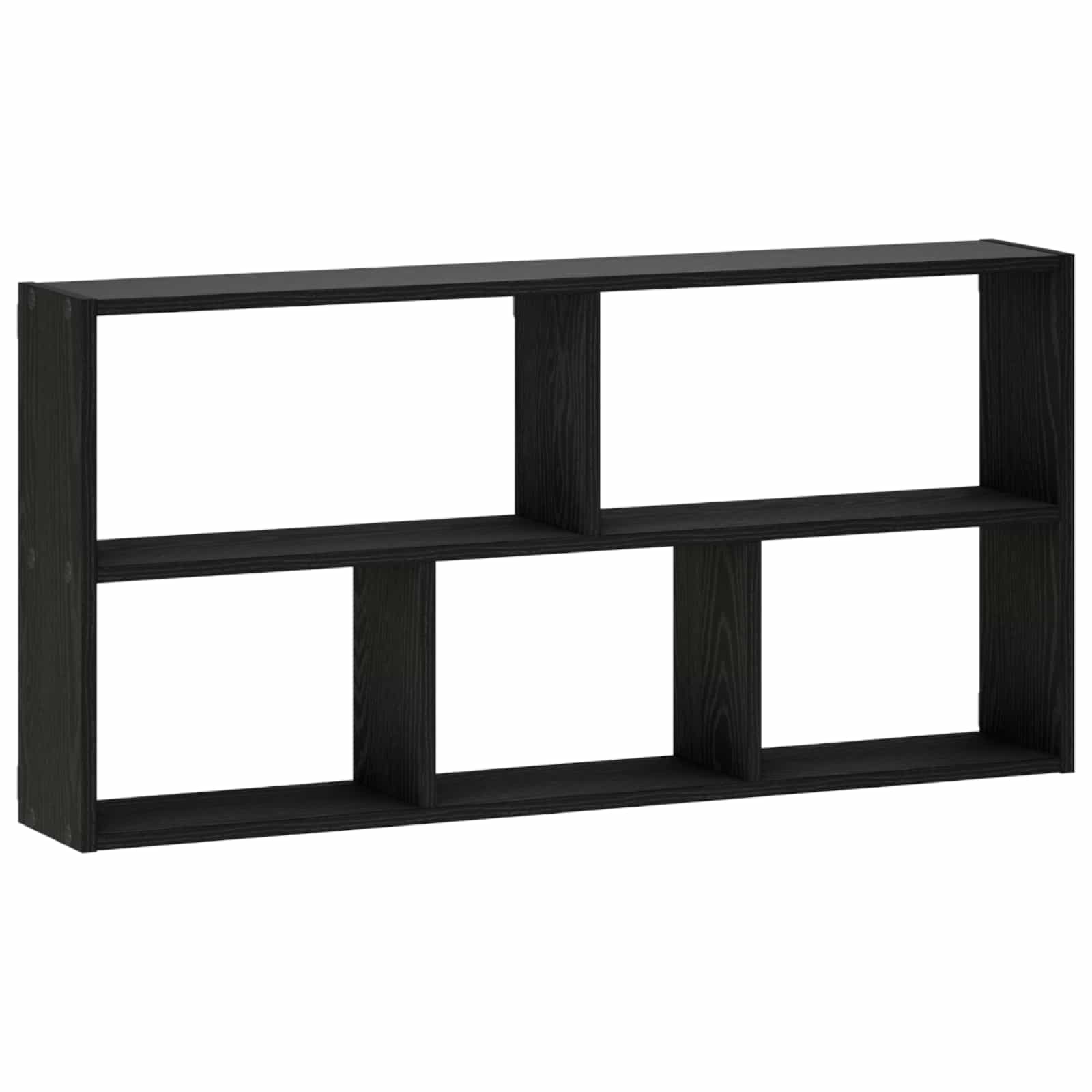 Stenska polica Črni hrast 102 x 17 x 50 cm Inženirski les