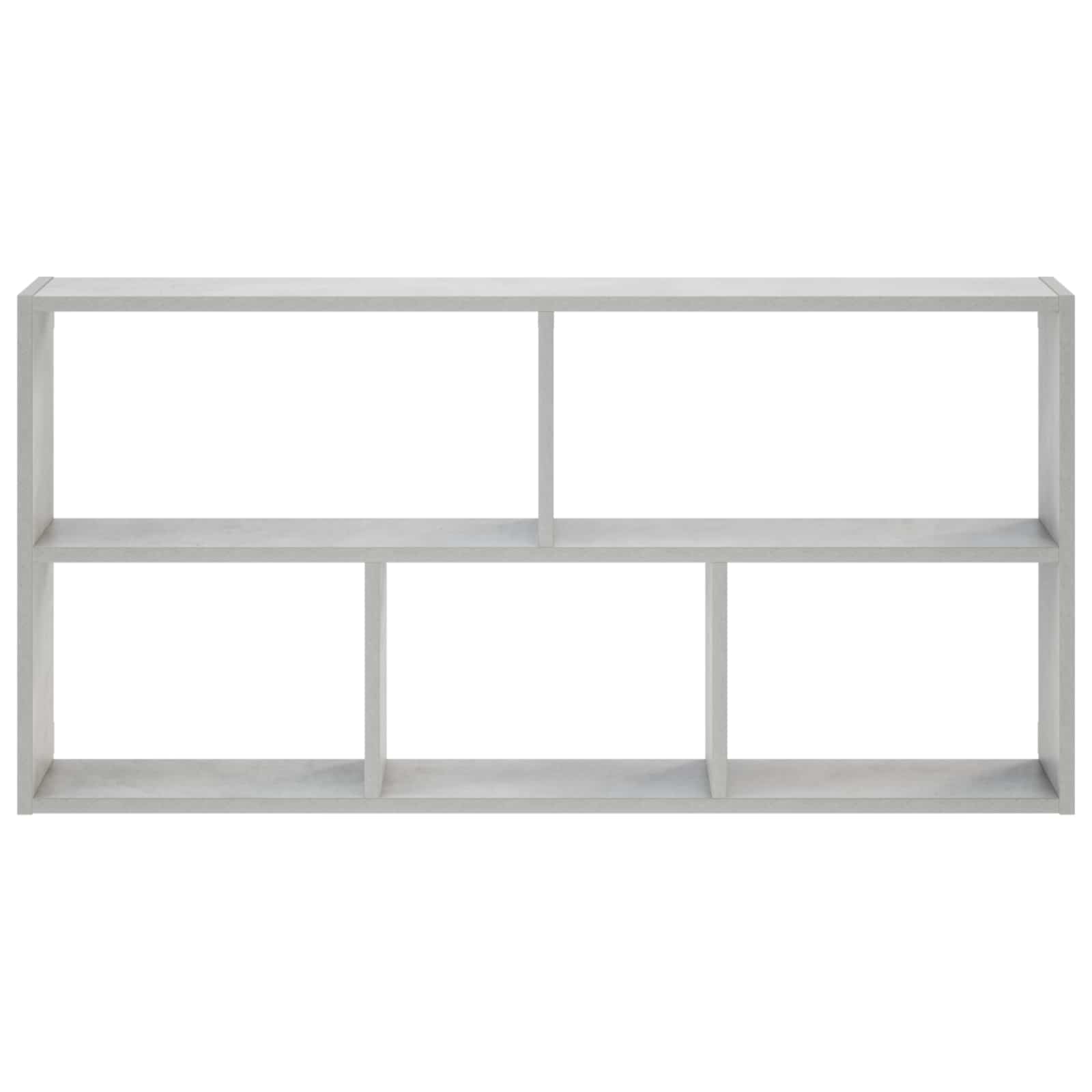 vidaXL - Wandplank - Betongrijs - 102 - x - 17 - x - 50 - cm - Bewerkt - hout