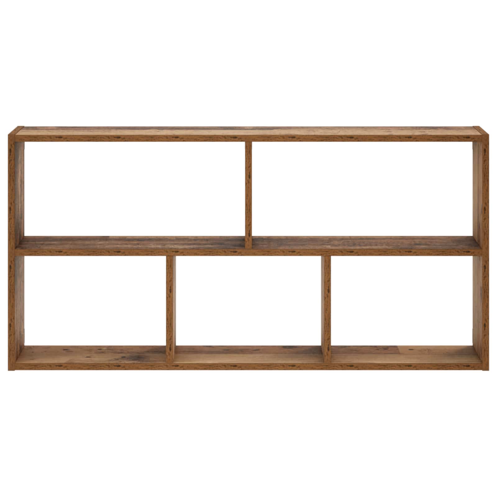 vidaXL - Wandplank - Oud - hout - 102 - x - 17 - x - 50 - cm - Bewerkt - hout