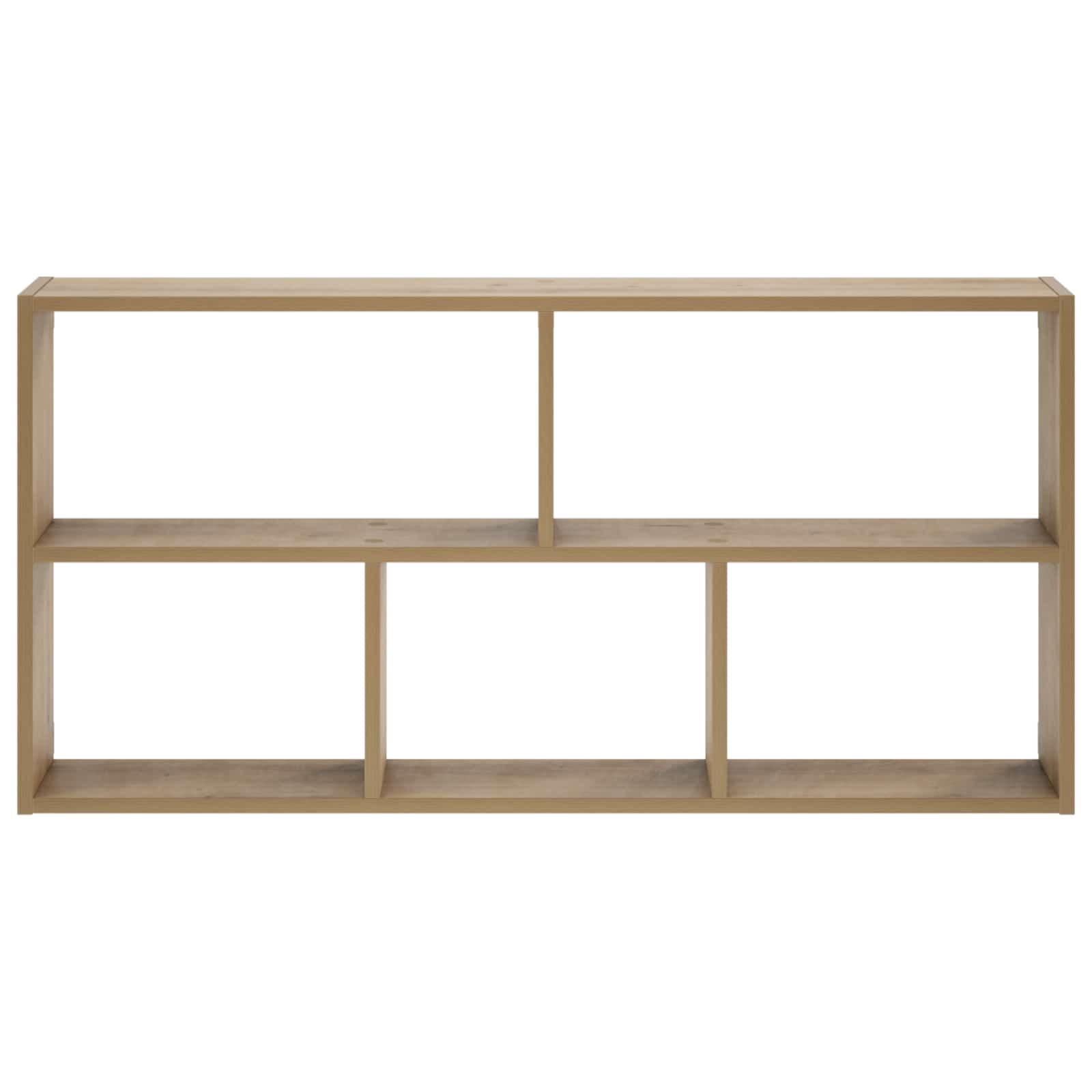 vidaXL - Wandplank - Artisanaal - eiken - 102 - x - 17 - x - 50 - cm - Bewerkt - hout