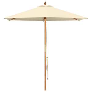 vidaXL Aedapara &Oslash; 210 x 237 cm Tugev Eukal&uuml;pti Puit Kreemvalge