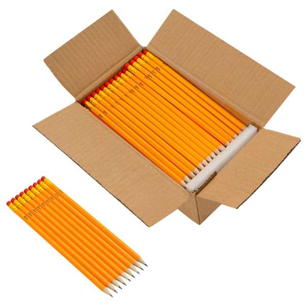 vidaXL HB pliiatsid &Oslash; 0,7 x 18,5 cm Kollane Puur puidust