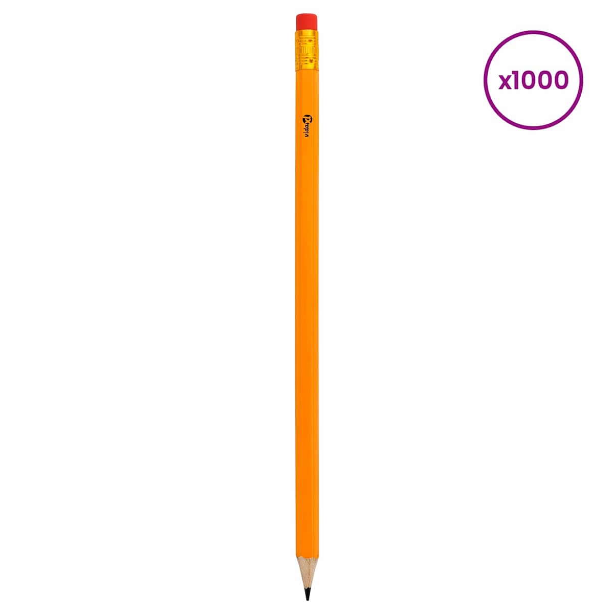 HB Blyanter Ø 0,7 x 18,5 cm Gul Massivt poplertræ - Billede 2
