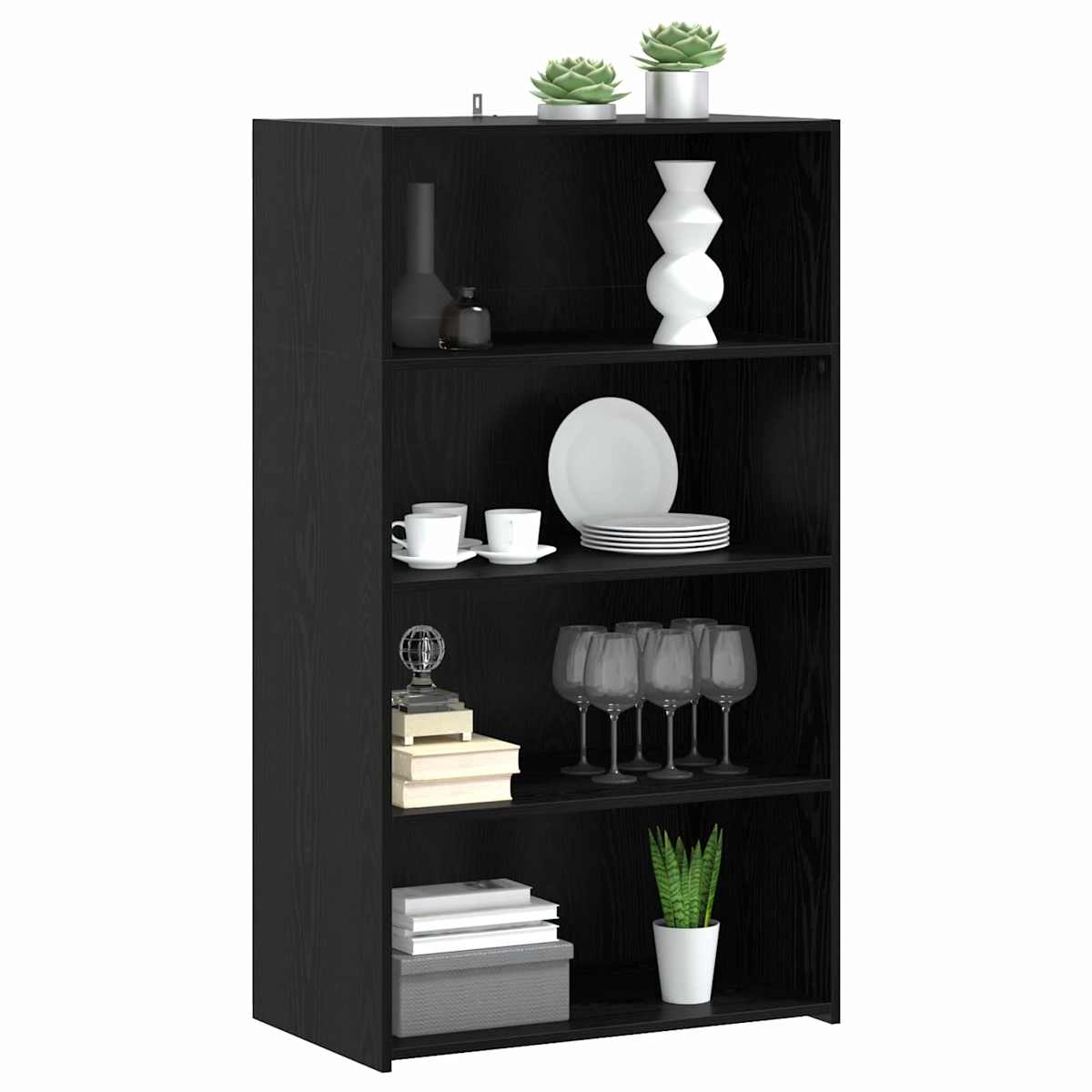 Highboard 70 x 41 x 124 cm Konstrueret træ - Billede 3