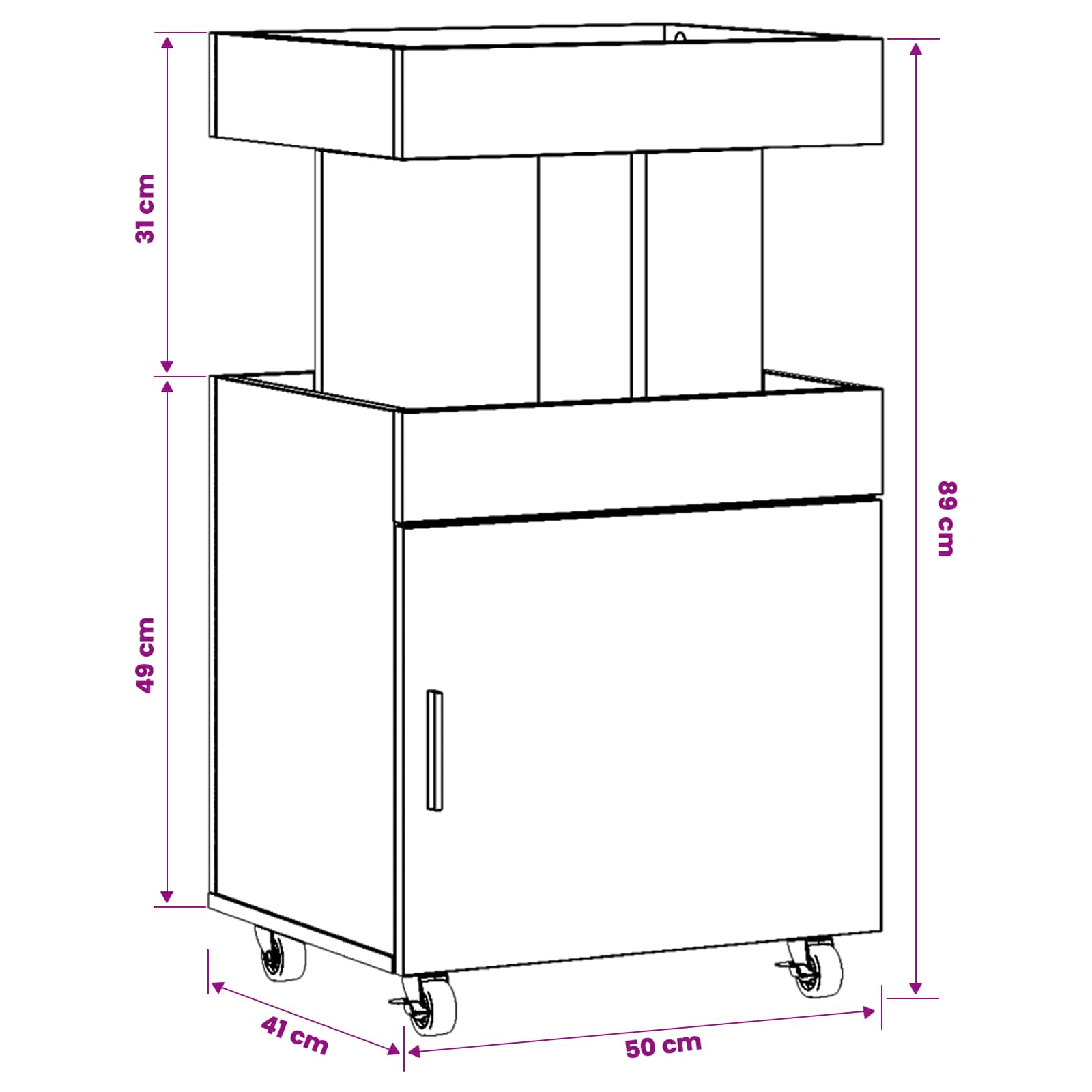 Bar Cart size guide