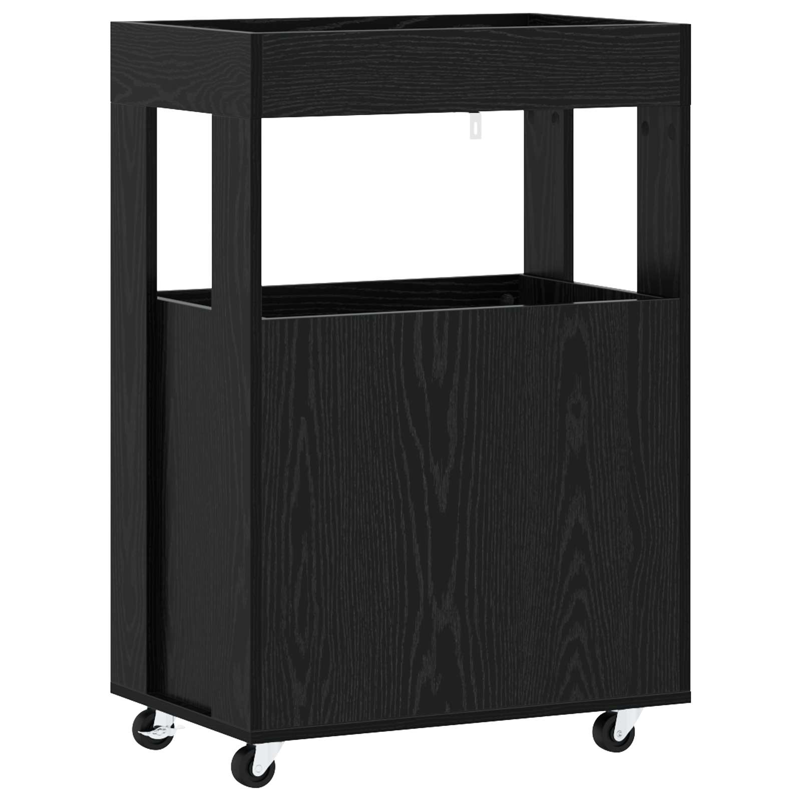 Бар Карт Черен дъб 60 x 39,5 x 89 см Инженерна дървесина – снимка 4