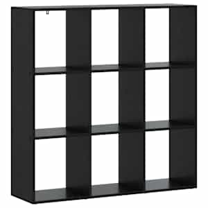 vidaXL Raamaturiiul 102 x 29 x 103,5 cm Tehispuit Must tamm