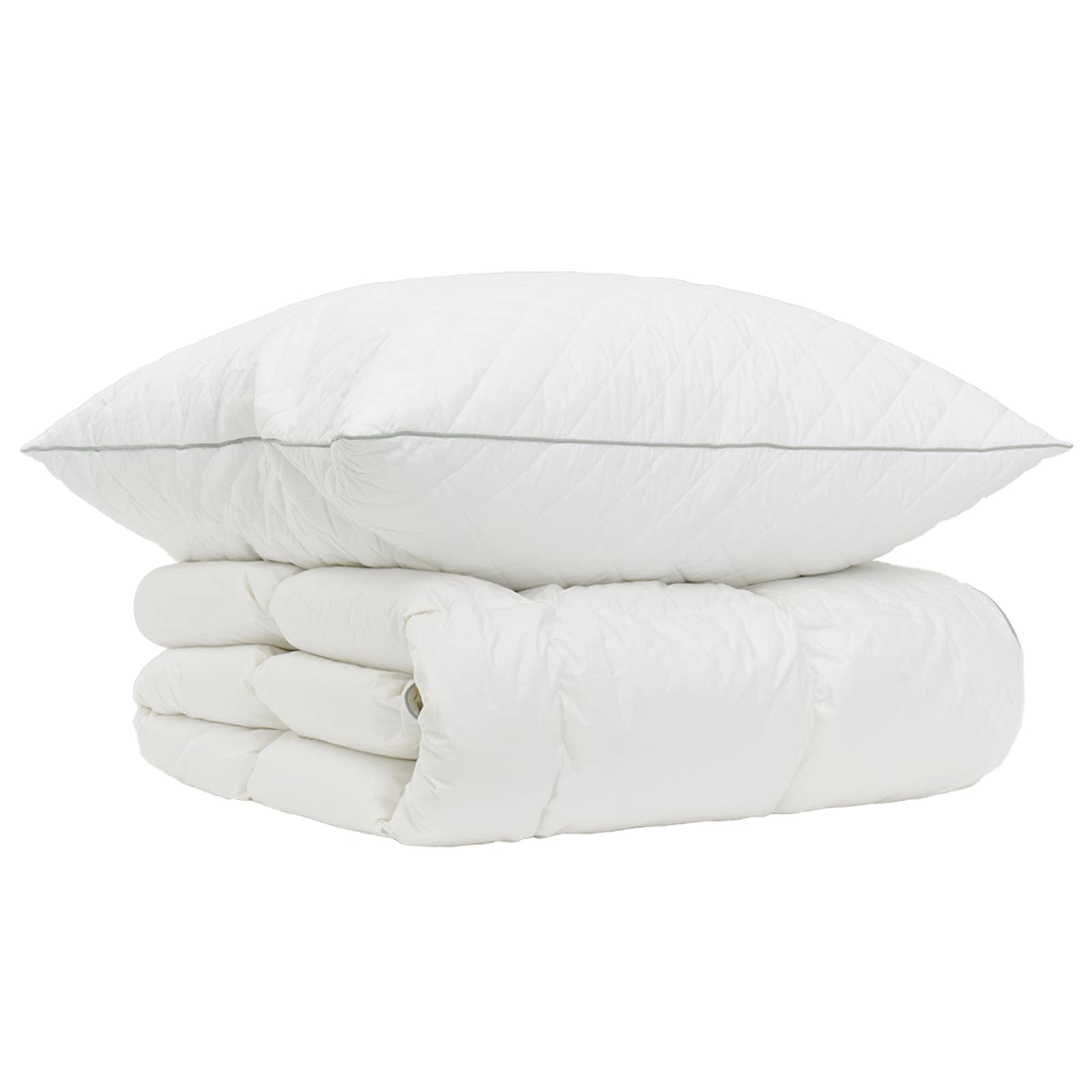 90% ganzen dons dekbedset FULDA 2 pcs 152 x 203 cm 210 GSM Wit image 2