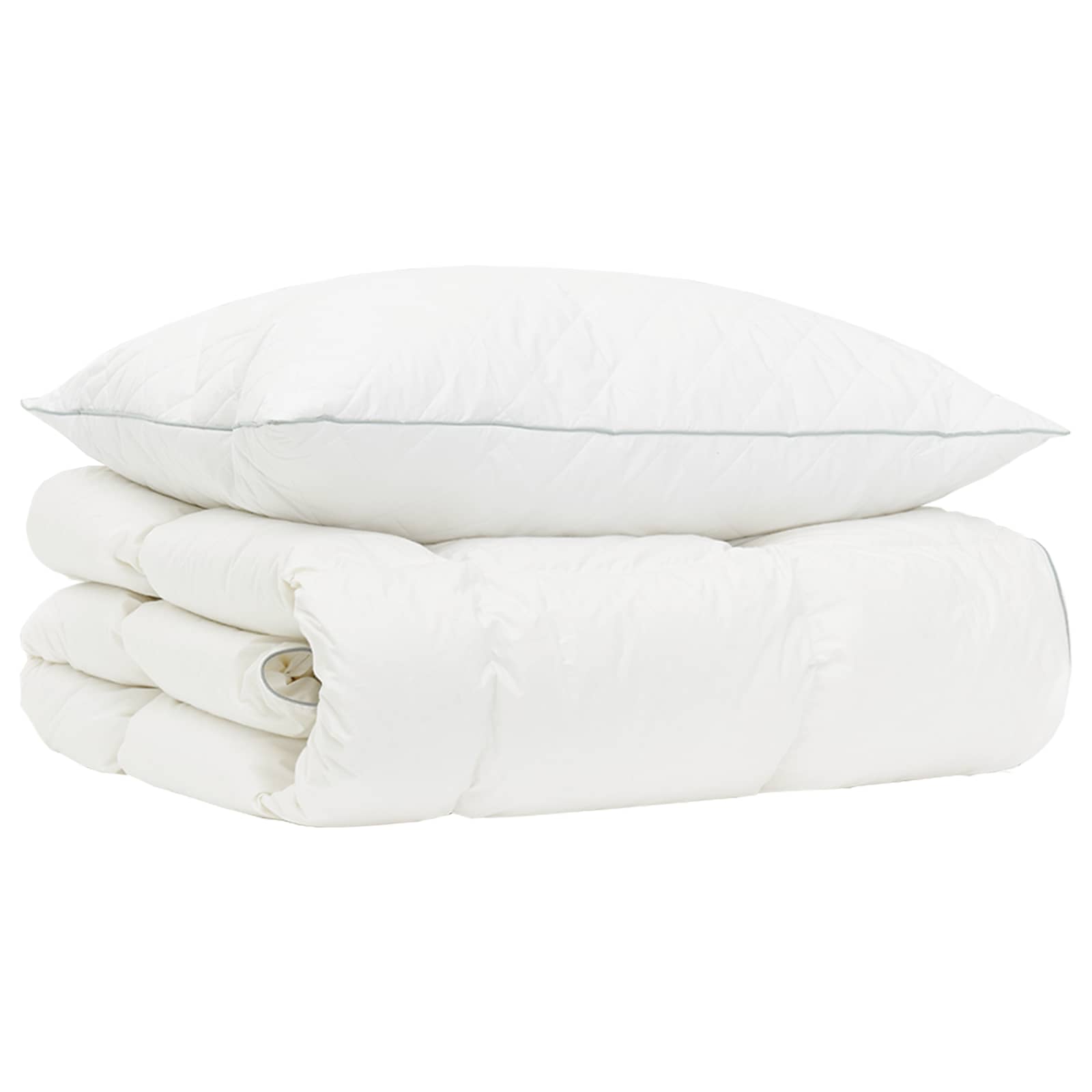 90% ganzen dons dekbedset FULDA 2 pcs 155 x 200 cm 210 GSM Wit image 2
